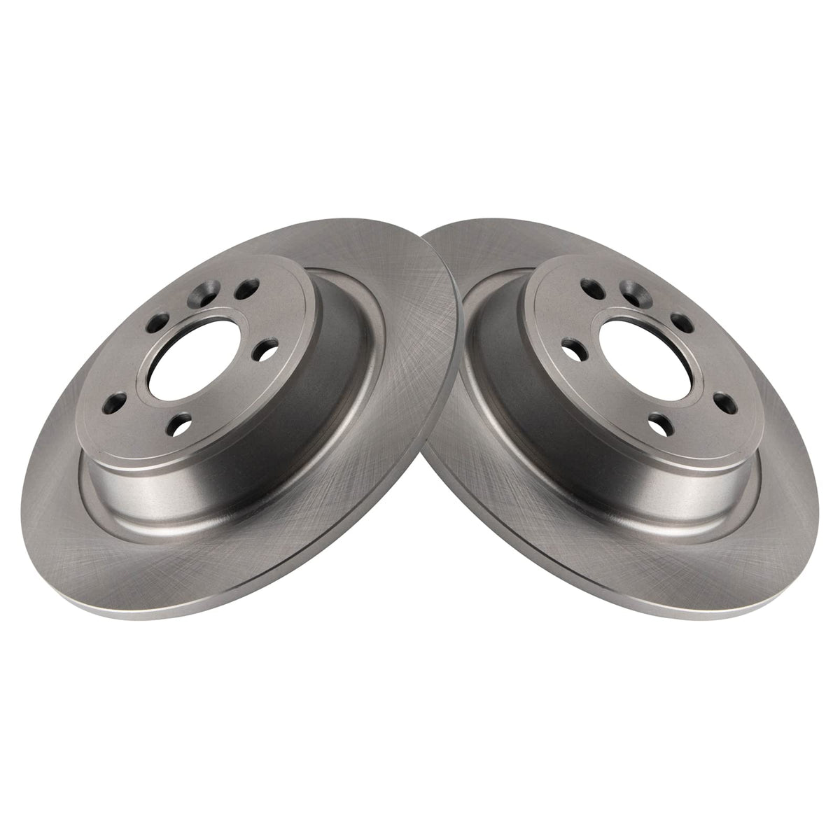 Trq Rear Brake Rotors Set Solid Compatible With 2012-2015 Land Rover Range Rover Evoque
