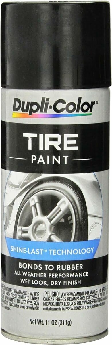 Dupli-Color Tire Paint Black, 10 Ounce (Tp101)