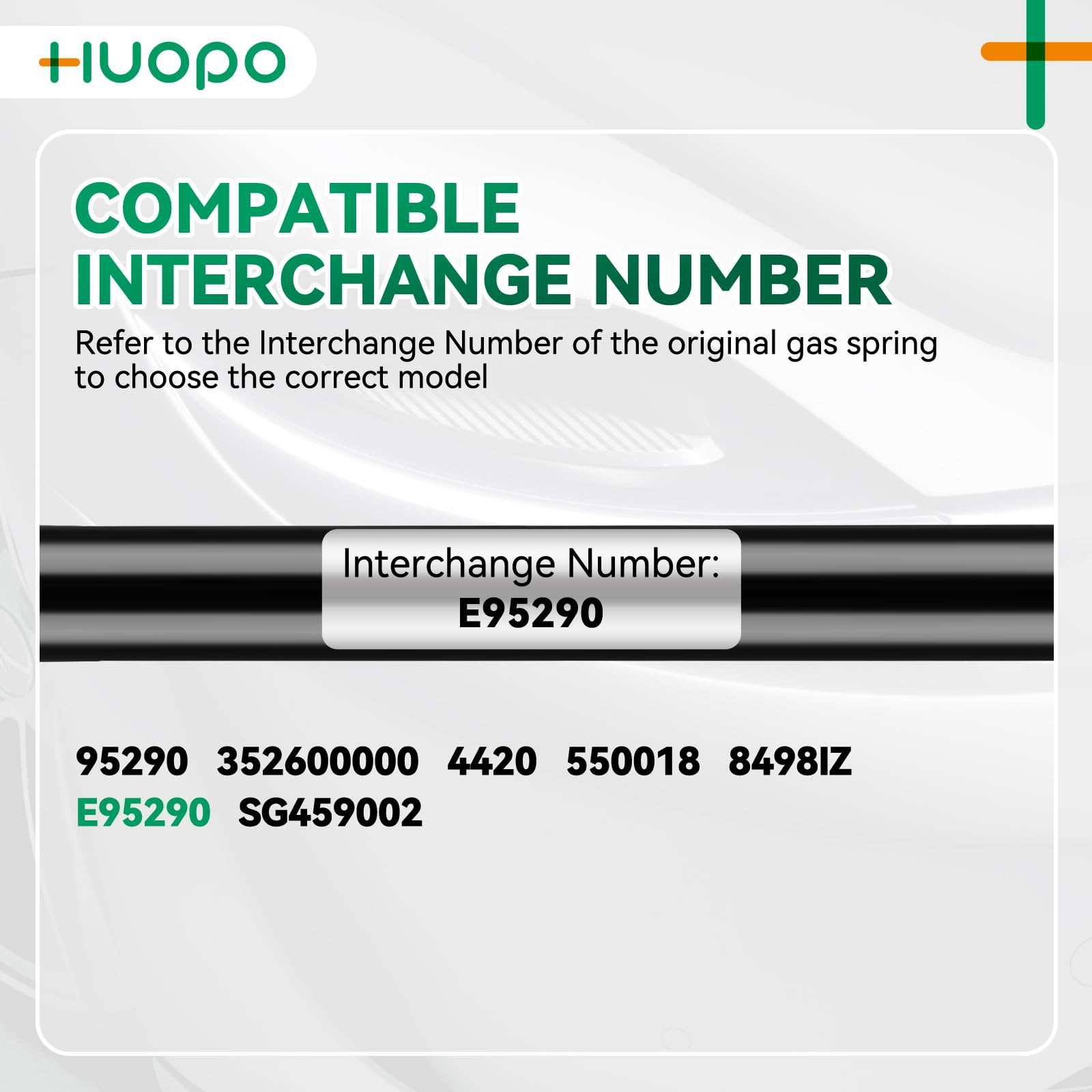HUOPO SG459002 12 Inch 30lb/133N Gas Struts Shocks Spring Lift Support for Leer Camper Shell Topper Rear Windows Door Truck Cap