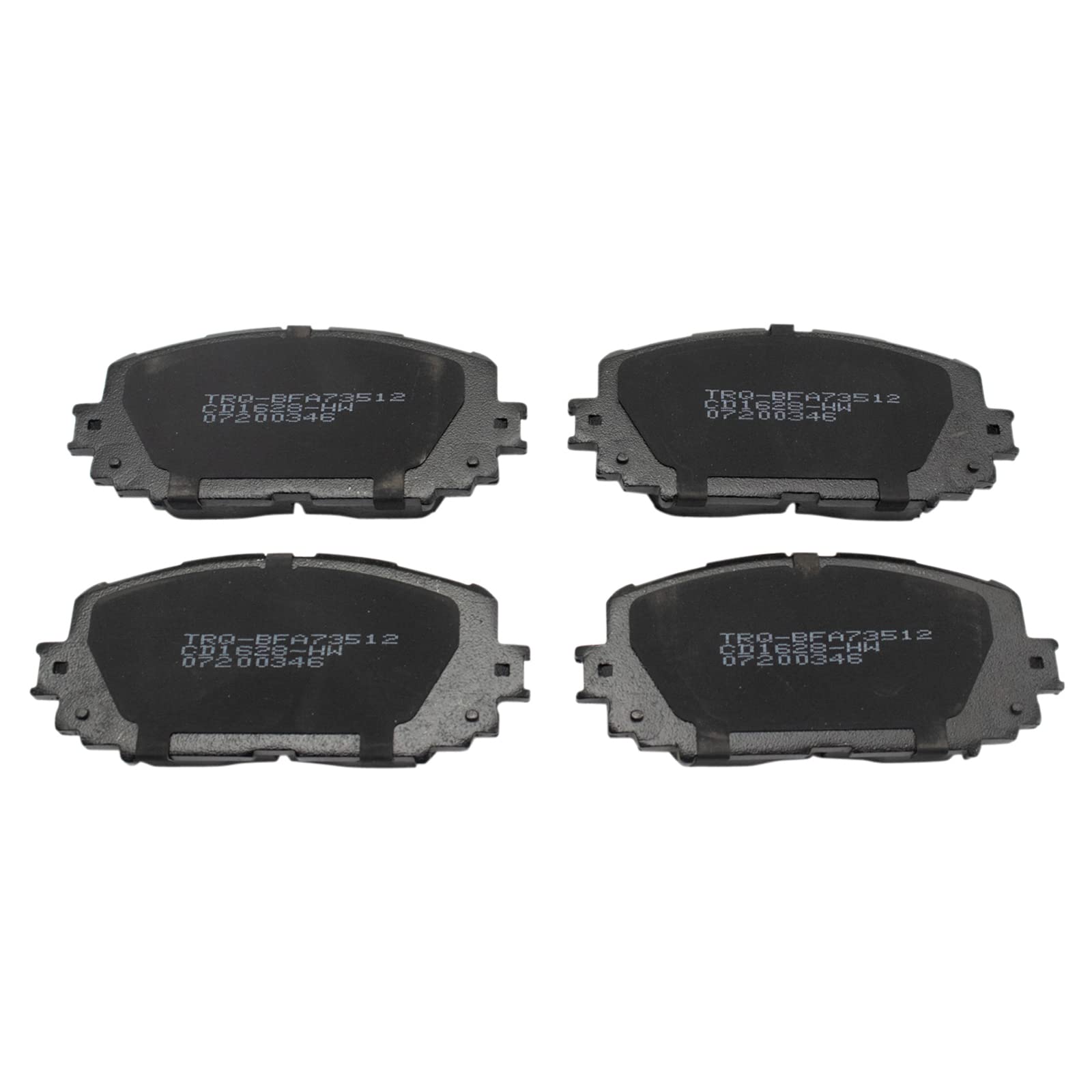 TRQ Front Brake Pads Ceramic Compatible with 2012-2018 Toyota Yaris