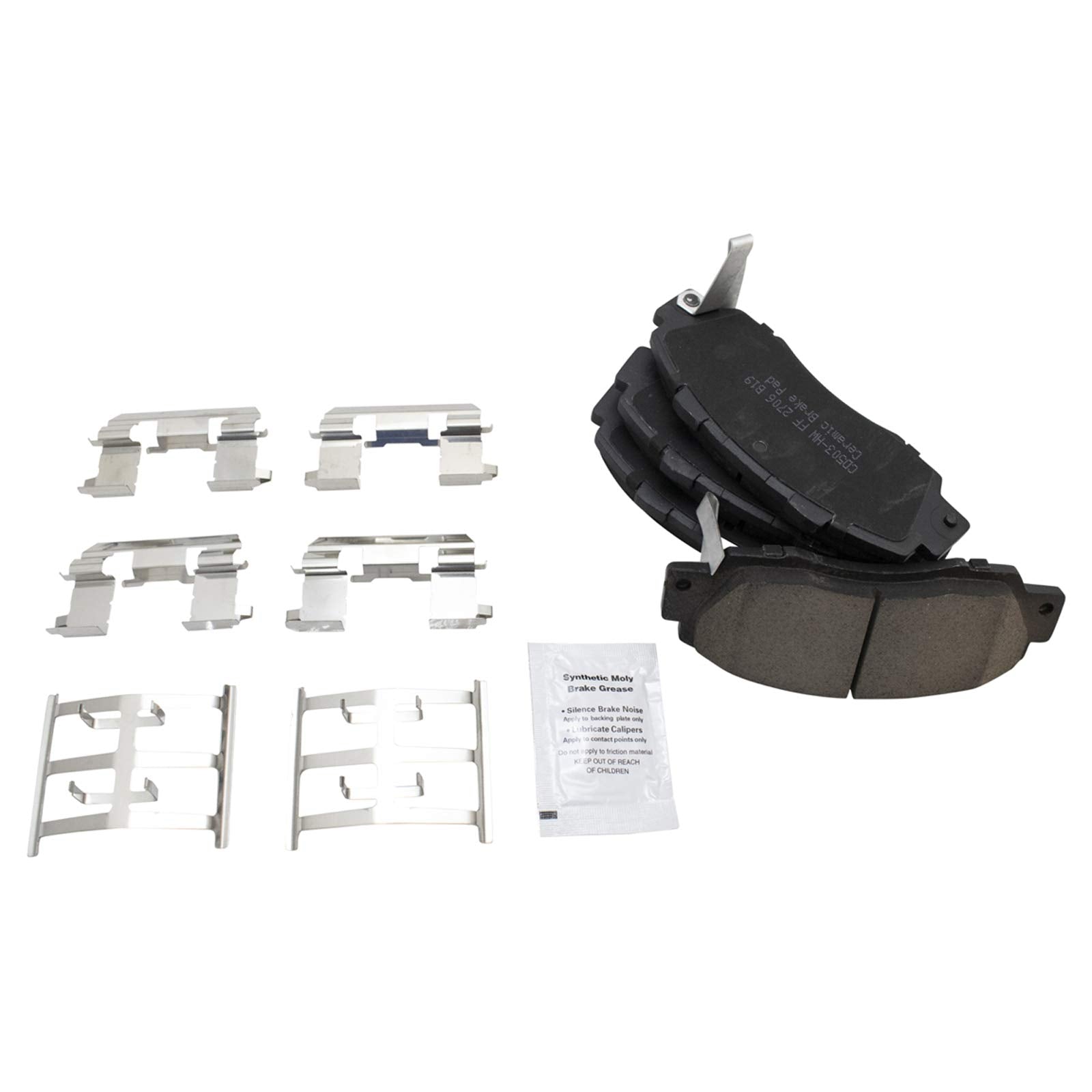 Trq Front Brake Pad & Rotor Kit Brake Pads Brake Rotor Ceramic Compatible With 1998-2002 Honda Accord