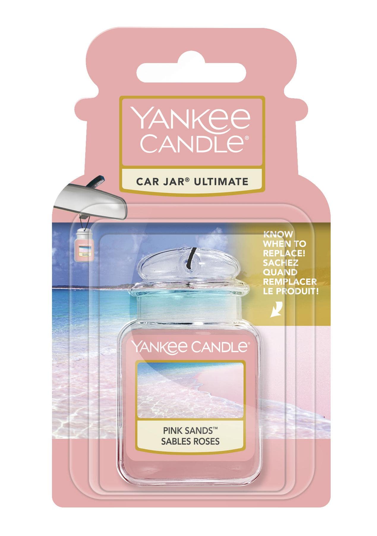 Yankee Candle Car Jar Ultimate Air Freshener, Pink Sands