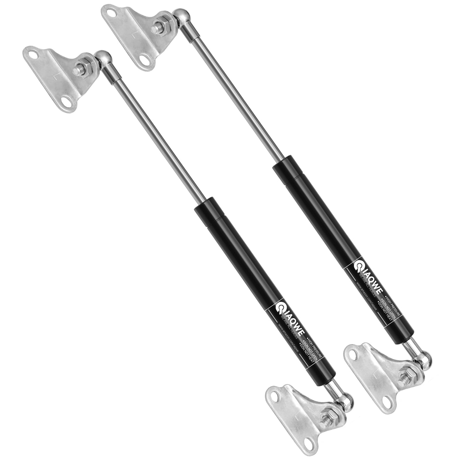 23'' Gas Struts 100Lb/445N Gas Spring Shocks With L-Type Mount Brackets For Queen Rv Bed Tool Box Tv Cabinet Trap Door Floor Hat