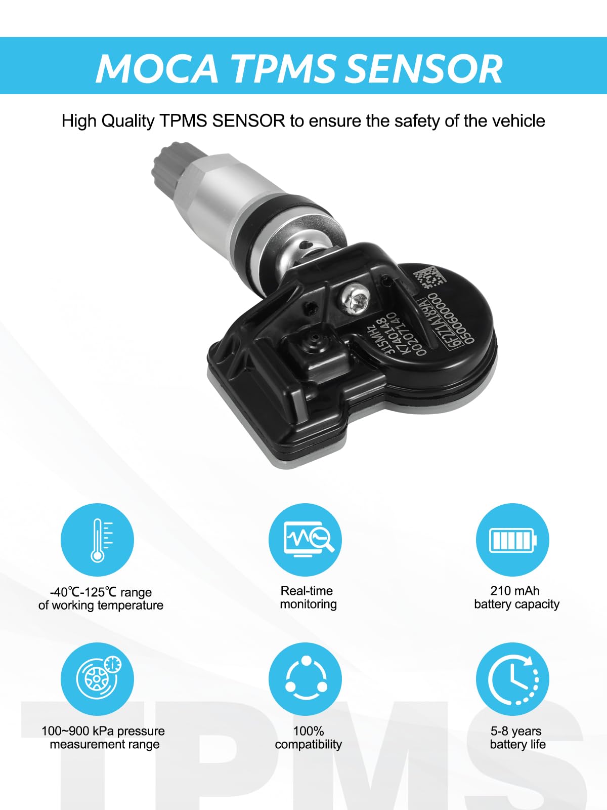 TAUTOY upgrade Tire Pressure Sensors 315MHz TPMS for Ford 2005-2011 Escape Edge Expedition Explorer Flex Focus F-150 Fusion Must