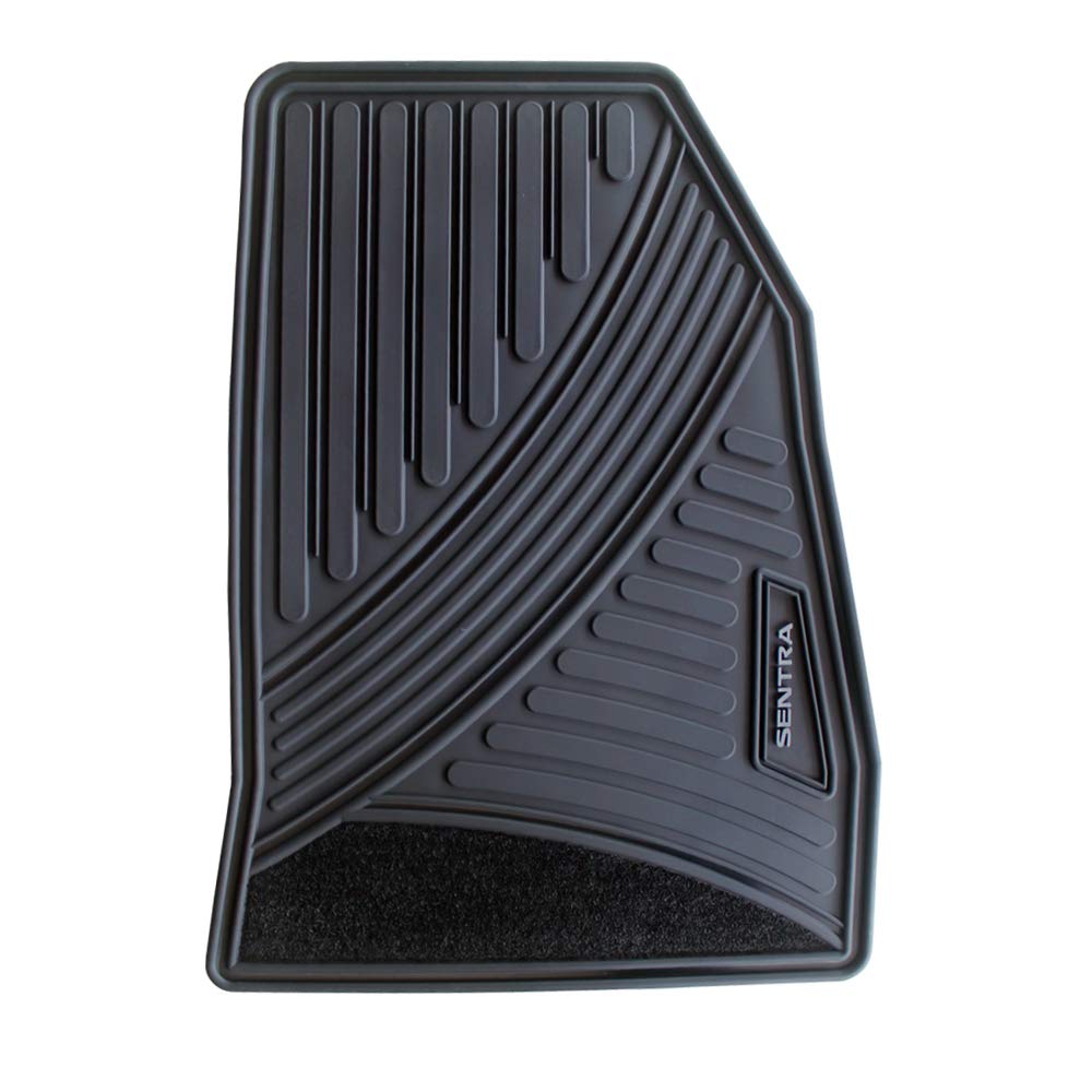 Floor Mats For Nissan Sentra Oem Genuine - All Weather - Heavy Duty - (2014, 2015,2016,2017,2018,2019) Complete Set (Black)