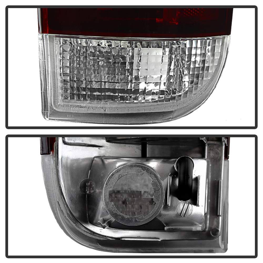 Acanii - For Red Smoke 1995-2005 Chevy Blazer Gmc Jimmy Tail Lights Brake Lamps Replacement Driver & Passenger Side