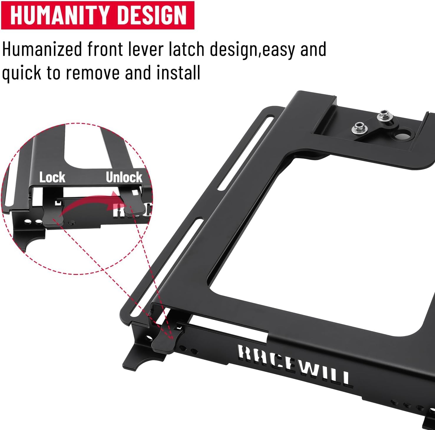 Racewill 2 Pack Utv Seat Bases: Lower And Recline Seat Base Accessories | Compatible With Polaris Rzr 800/900, S 1000, Xp 1000, Xp Turbo, Turbo S, Rs1