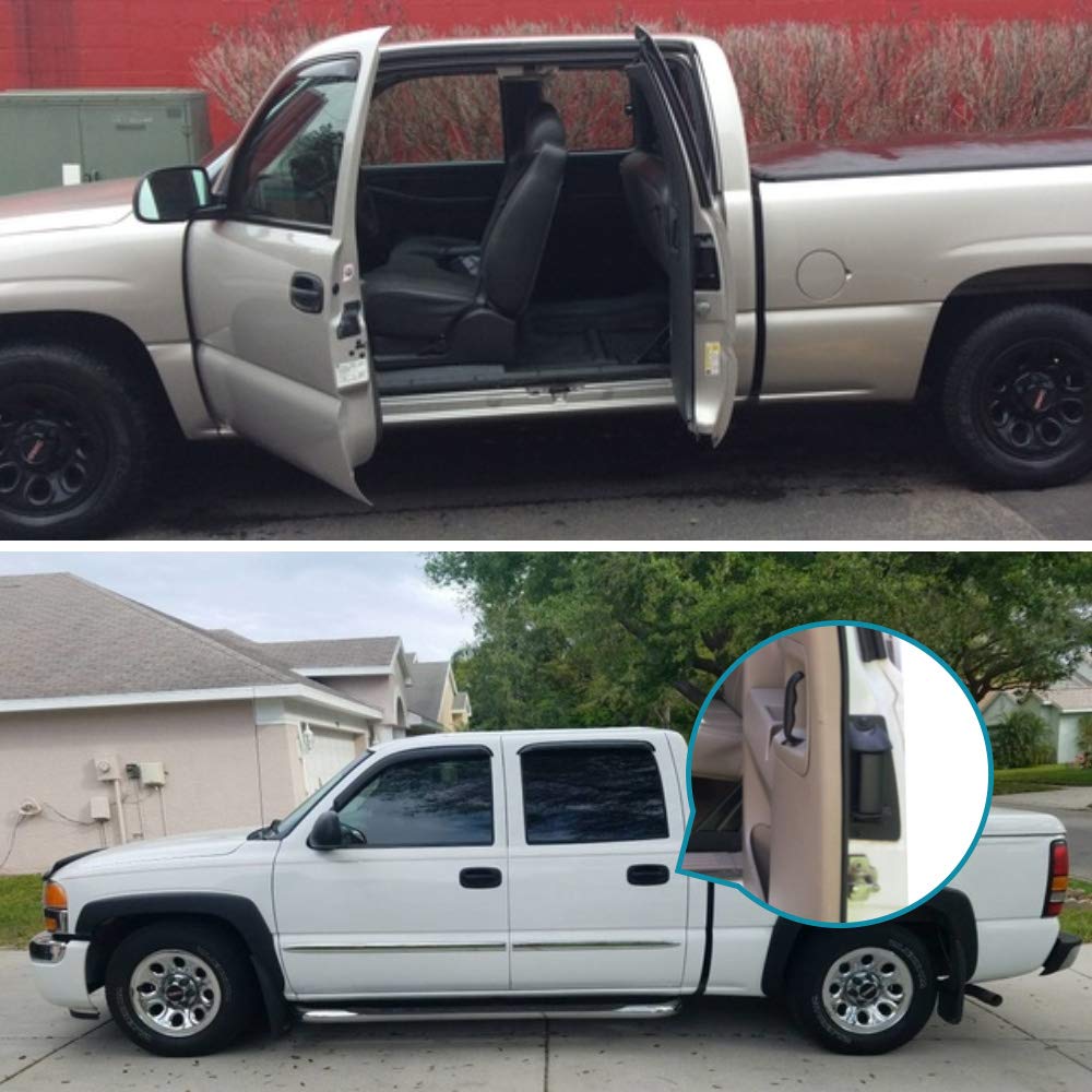 Irontek Rear Driver'S Outside Door Handle Fit 1999-2006 Chevy Silverado Gmc Sierra Extended Cab Exterior Door Handle Rear Driver Side Door Handles