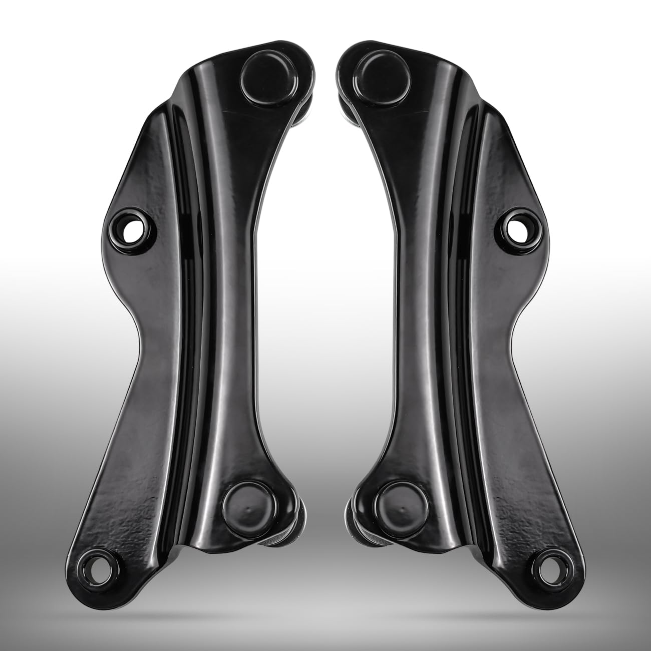 Aufer Black 4 Point Docking Hardware Kit Compatible With For Touring Street Glide Electra Glide Road Glide Road King 2014-Later