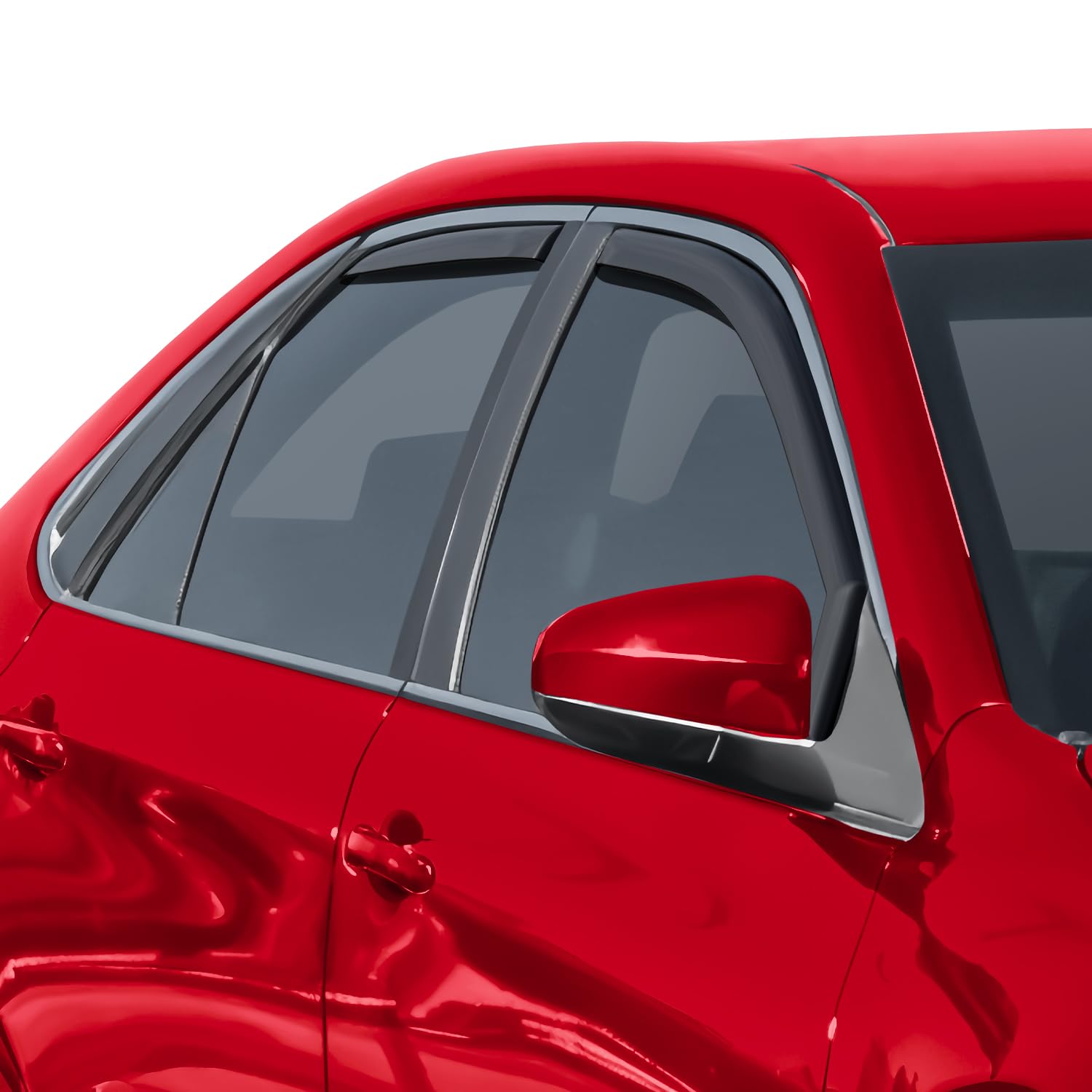Voron Glass In-Channel Extra Durable Rain Guards For Toyota Camry 2015-2017, Window Deflectors, Vent Window Visors, 4 Pieces - 2