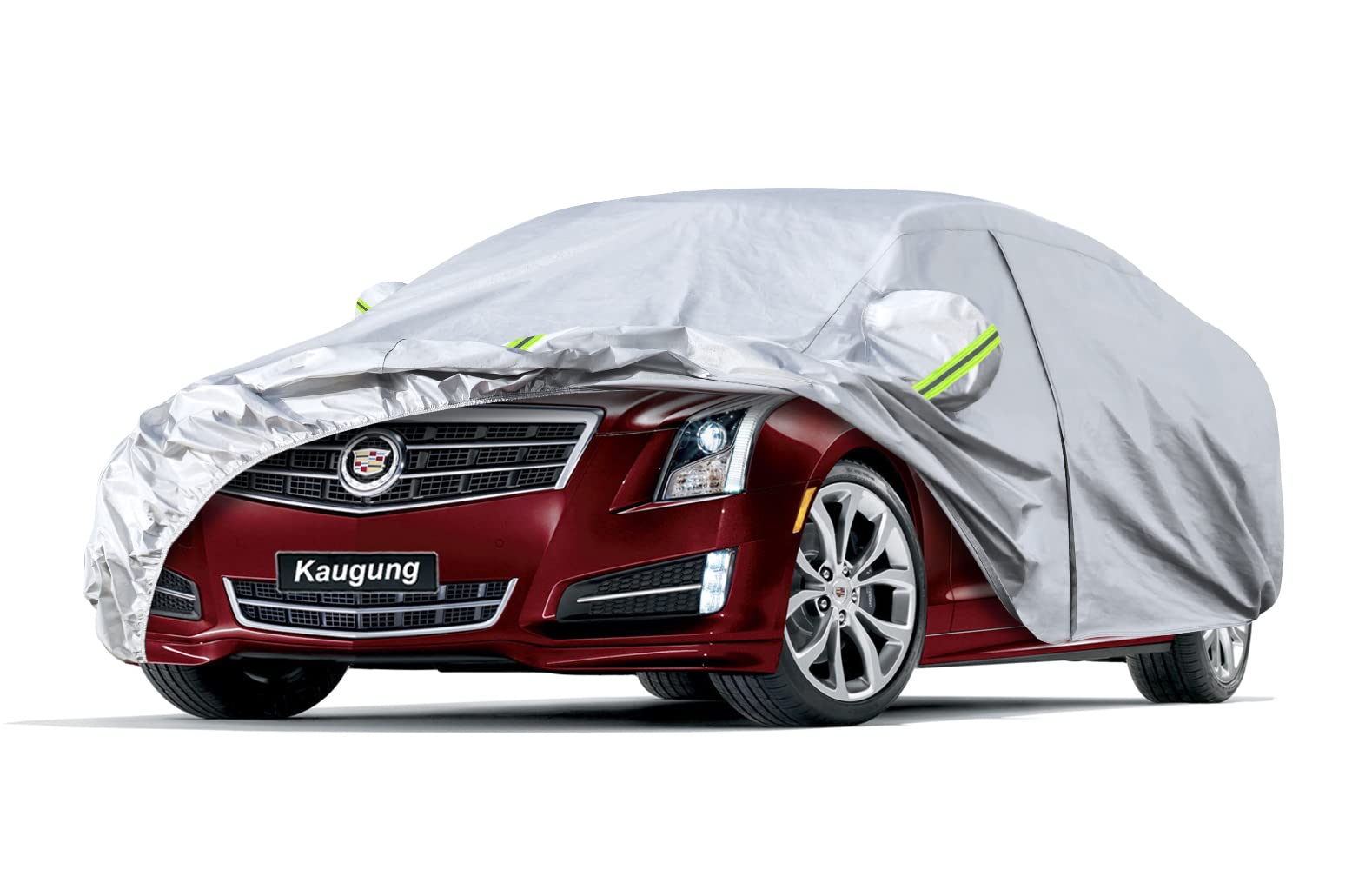 Kaugung 6 Layers Car Cover Custom Fit Cadillac Ats/Ats-V From 2013 To 2025, Waterproof All Weather Resistant Outdoor Indoor Sun