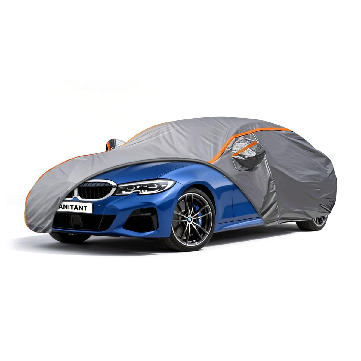 ANITANT Custom Fit BMW 3 Series Car Cover For 320i 325i 328i 330i 335i 2013-2025 Outdoor Waterproof Car Cover All Weather with D