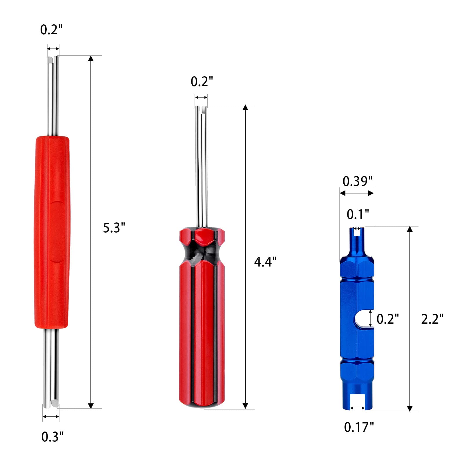 SOKOSEY 56Pcs Valve Stem Removal Tool, Valve Cores, 4-Way Valve Tool, Valve Core Remover Tool, Valve Stem Caps
