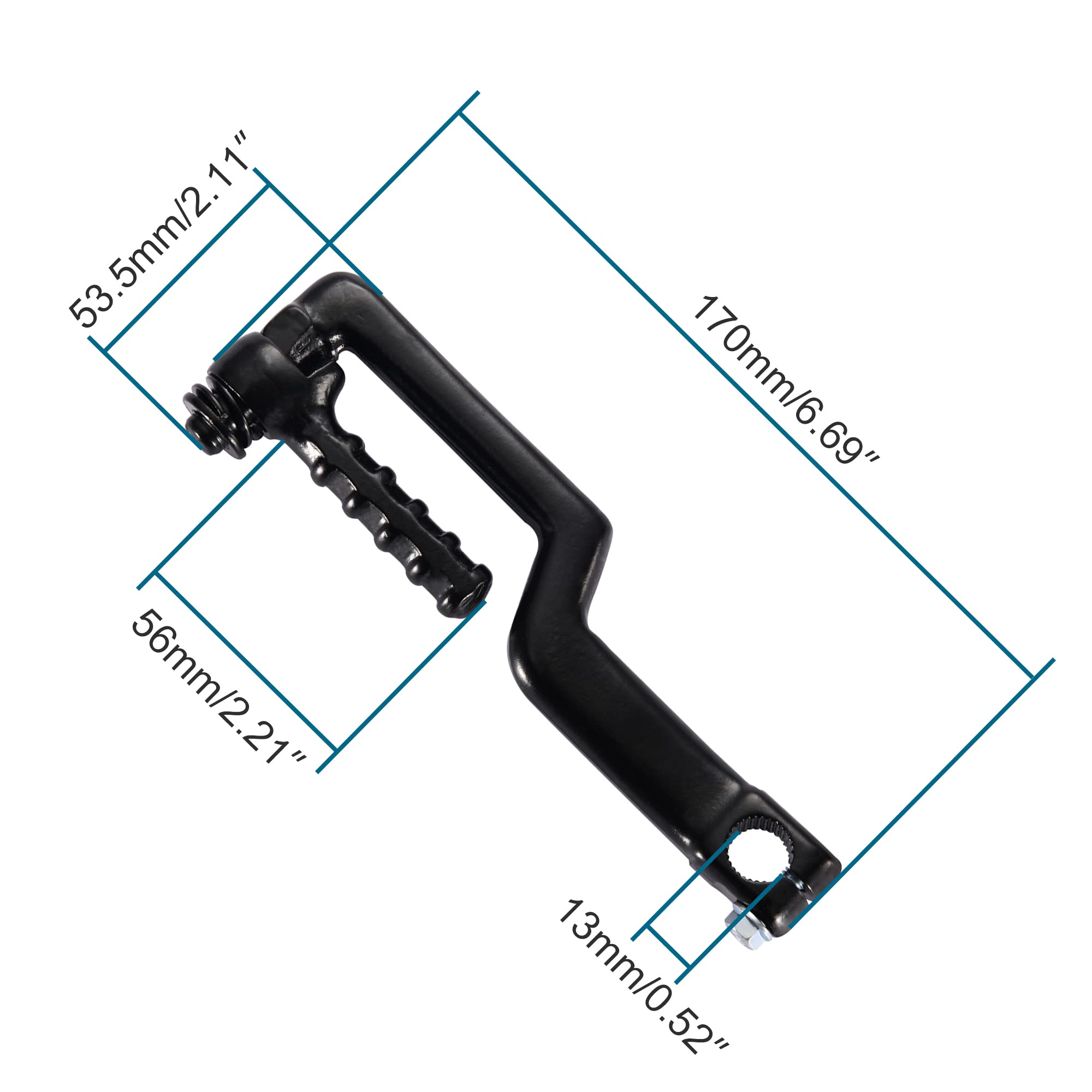 GOOFIT 4-Stroke GY6 Kick Start Lever Replacement for 50cc 60cc 80cc 150cc 139QMB Chinese Scooter ATV Moped - GY6