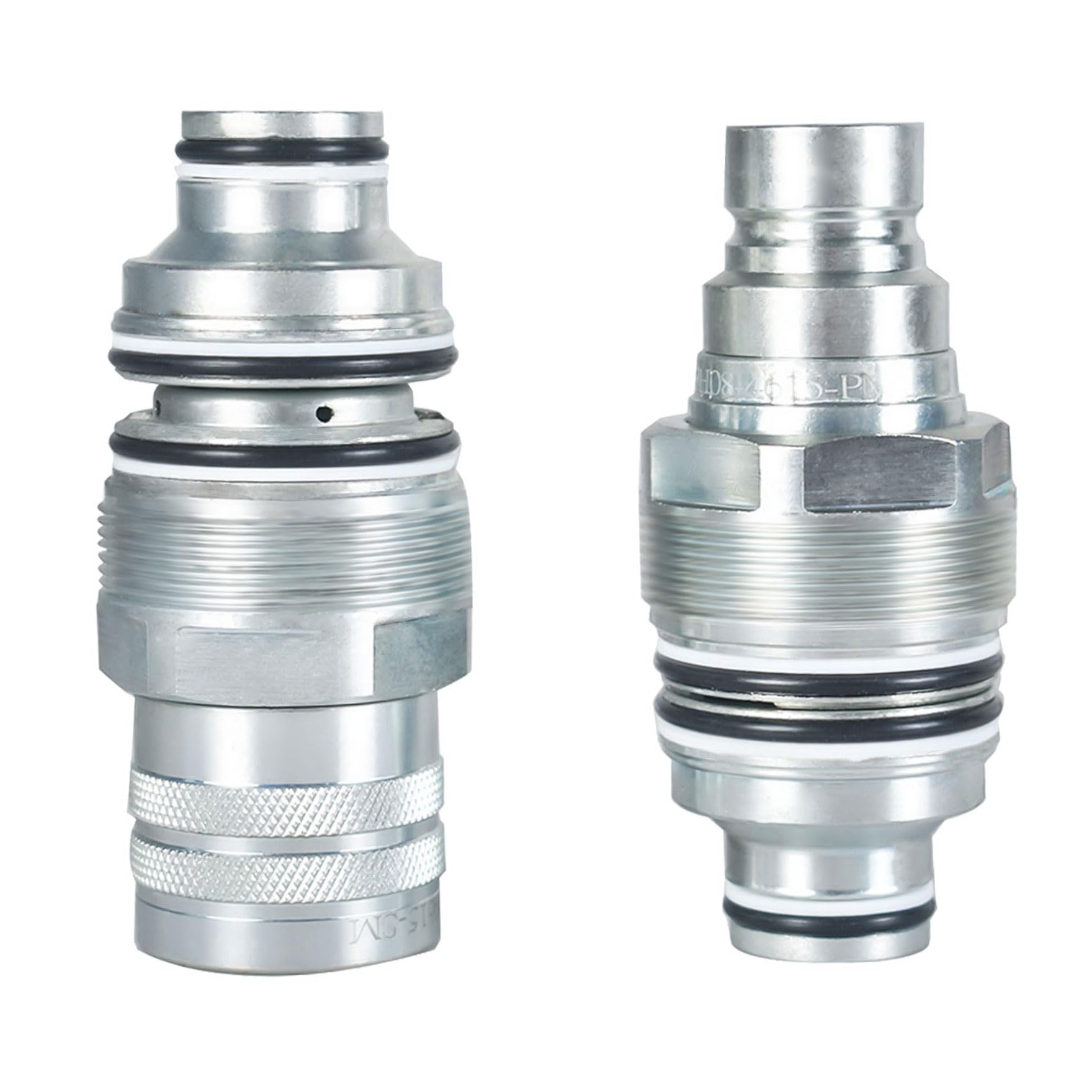 6679837 6680018 Male & Female Flat Face Coupler Kit Hydraulic Quick Connect Coupler Thread Replacement for Bobcat S130 S150 S160