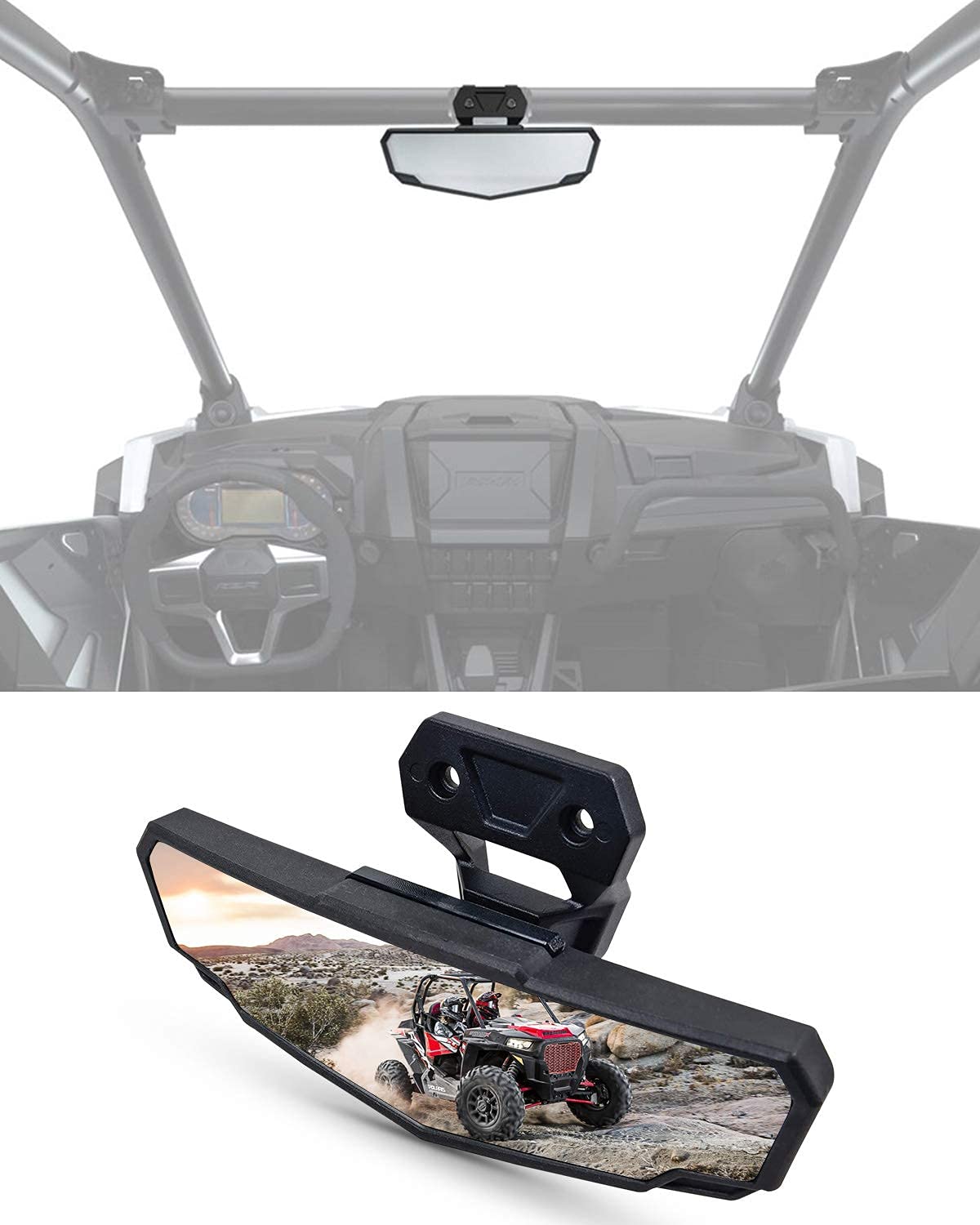 A & Utv Pro Rearview Mirror For 2024-2025 Rzr Xp 1000 Accessories, Convex Rear View Mirror For 2020-2024 Polaris Rzr Pro Xp, 202