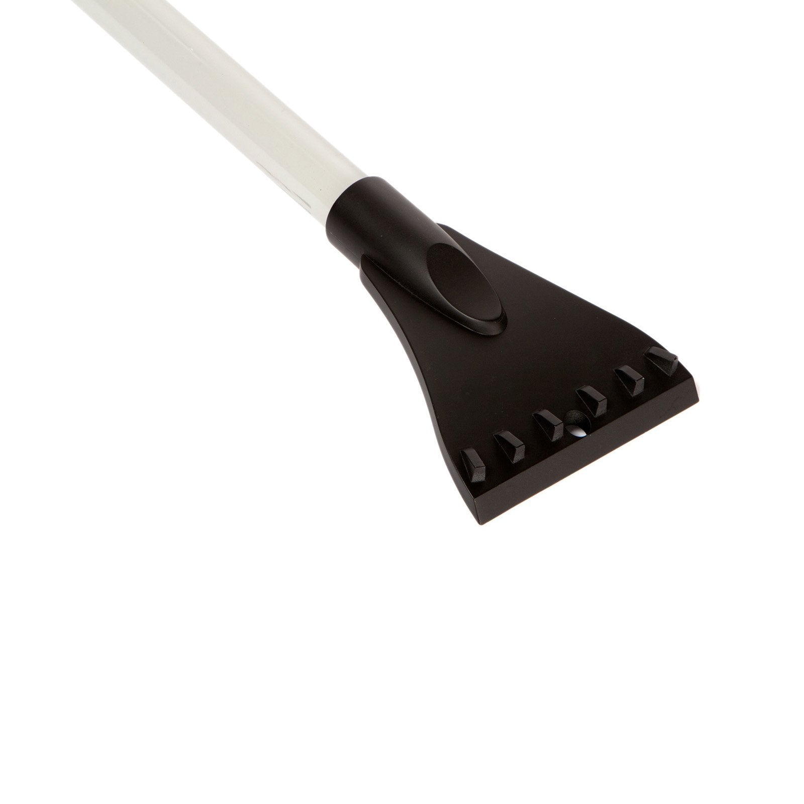 Snow Joe 18" Telescoping Snow Broom & Ice Scraper, Blue, No-Scratch Foam Brush, Model SJBLZD, 10-Inch Size, Durable Plastic
