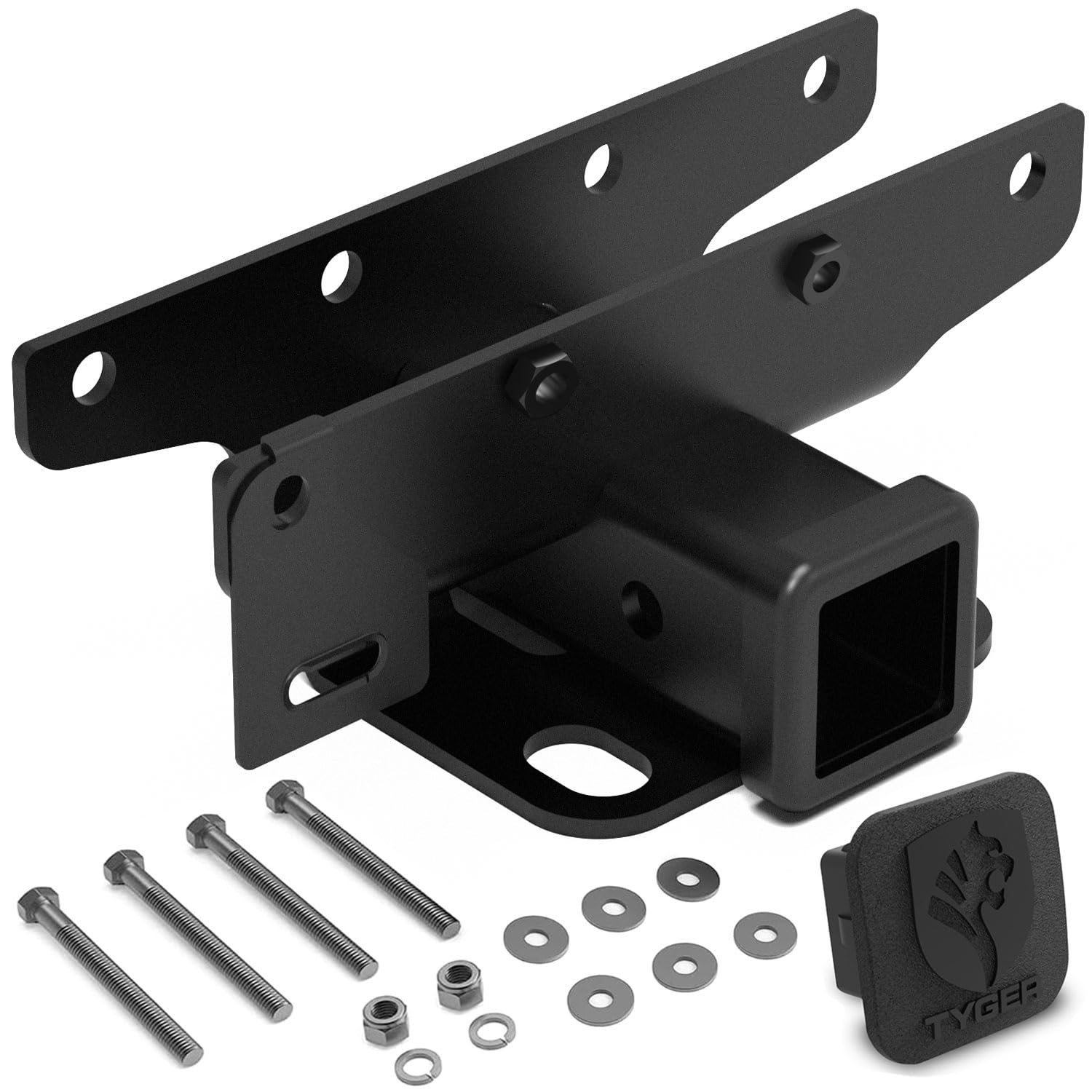 Tyger Auto Tg-Hc2J003B Hitch & Cover Kit Compatible With 2018-2024 Jeep Wrangler Jl/Jlu (Include 20-24 Diesel Engine; 21-24 4Xe)