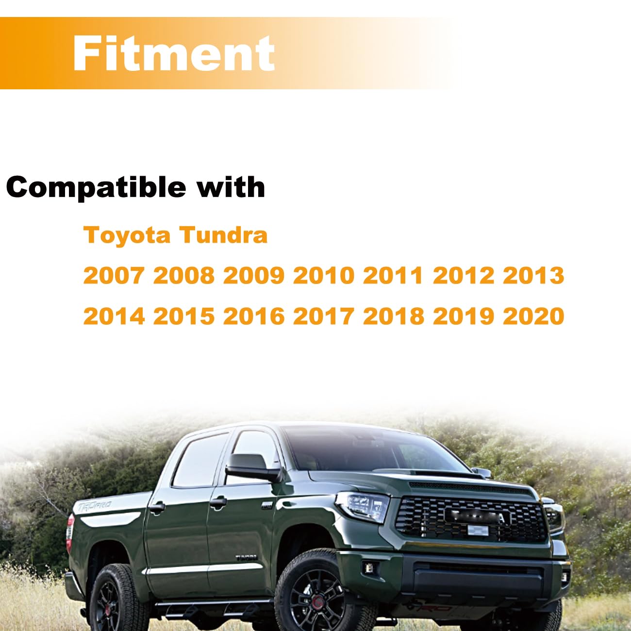 Cheriezing 69210-0C010 Exterior Door Handle Compatible With 2007-2021 Tundra Replace# 69217-0C010, 69217-0C030 (Textured Black) Set Of 4