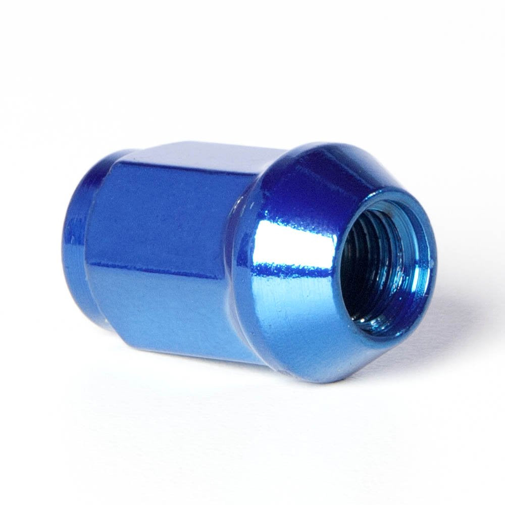 Circuit Performance 12X1.5 Blue Closed End Bulge Acorn Lug Nuts Cone Seat Forged Steel (20 Pieces)