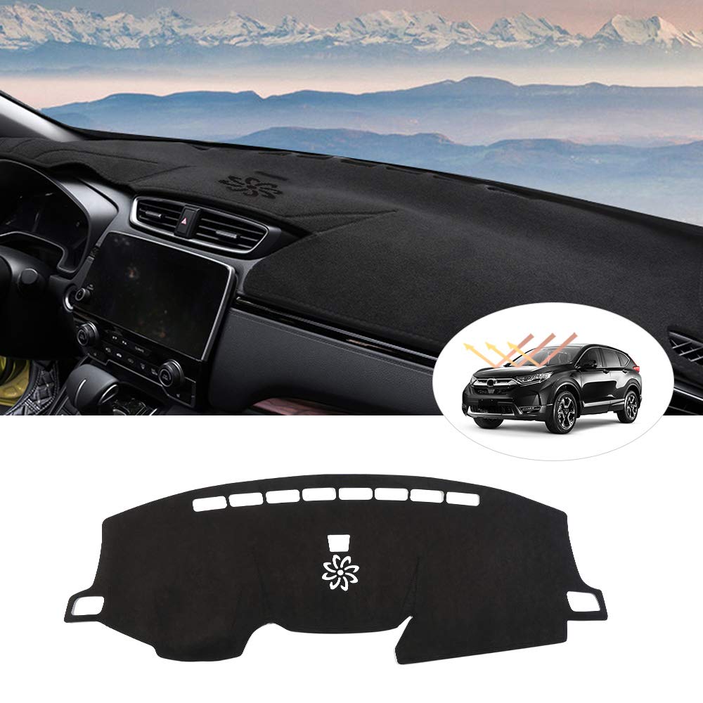 Cartist Suede Dash Mat Cover For Honda Cr-V Crv 2017-2022 Dash Cover Nonslip Dashboard Mat Protector Sunshade No Glare