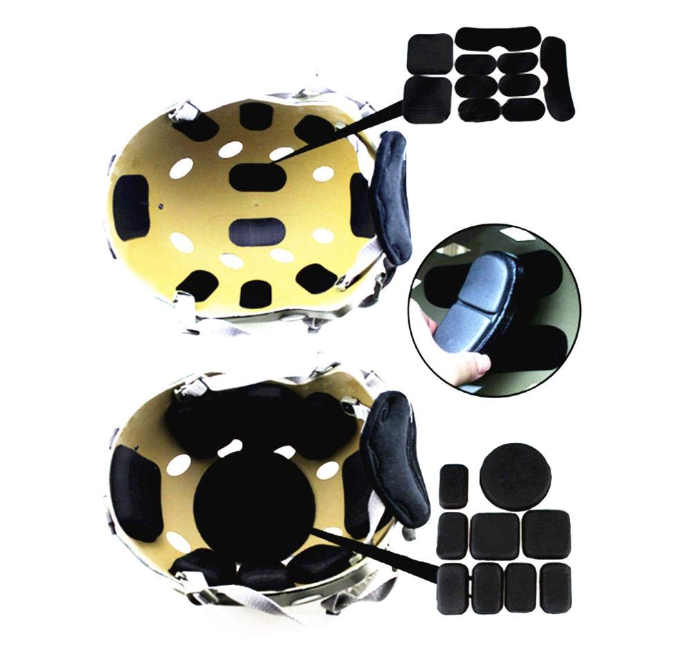 Universal Airsoft Helmet Padding Kits, Motorcycle Helmet Foam Pads Padding Replacement Kits Set Mats for Fast Mich ACH USMC PASG