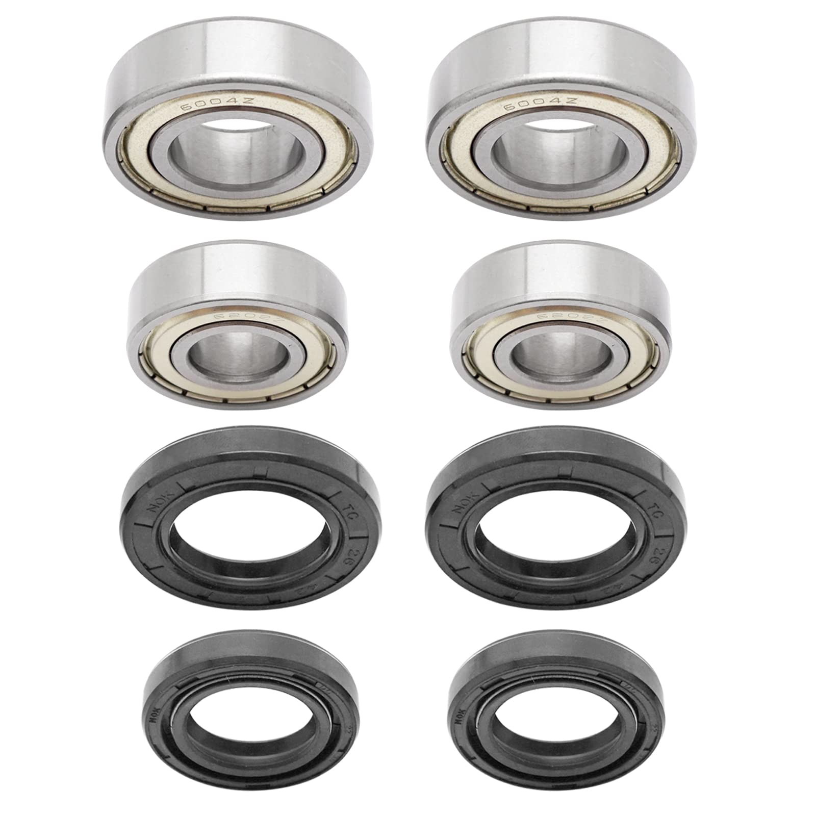 Front Wheel Bearings Seals Kit for Yamaha Raptor 700 660 350 250 125 Banshee 350 Warrior 350 YFZ450 Bear Tracker 250 Big Bear 25