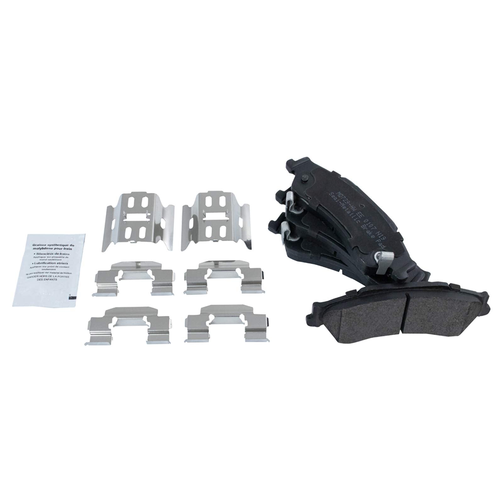 Trq Rear Brake Pad & Rotor Kit Brake Pads Brake Rotor Semi-Metallic Compatible With 1997-2005 Chevrolet Blazer 1998-2004 S10 199