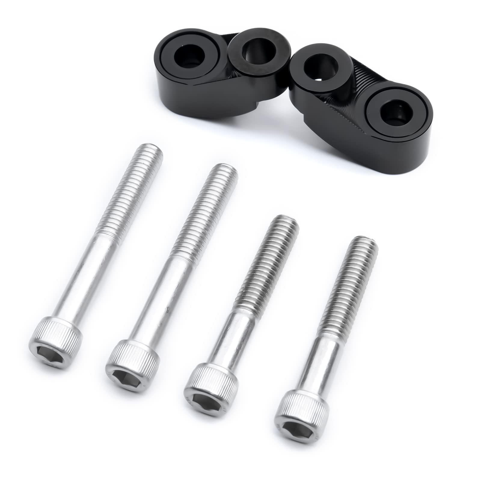 Mokitdora Dyna Sportster Front Turn Signal Relocation Kit 39Mm-49Mm Tubes Compatible With Harley Sportster Xl883 1200 Dyna Glide