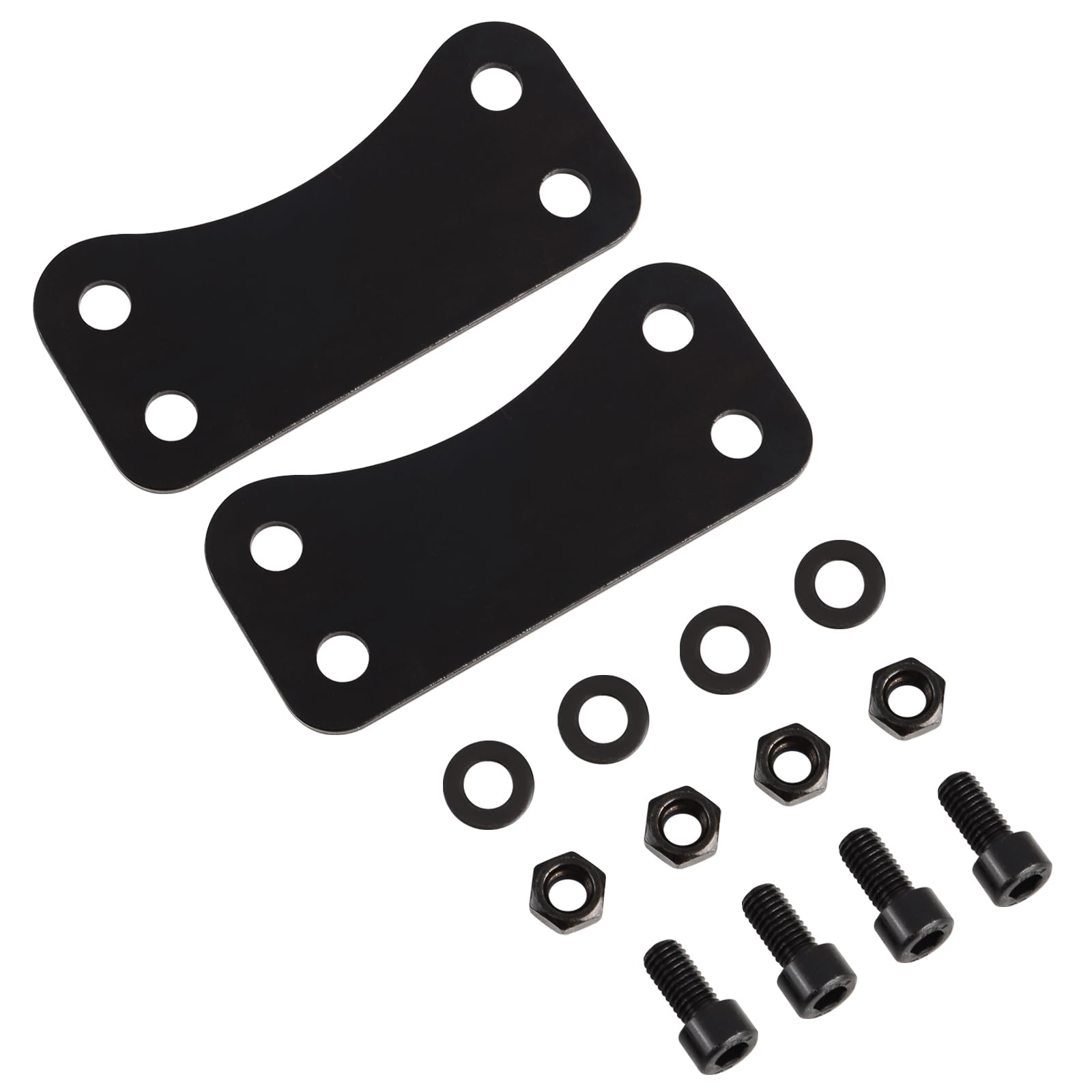 WOWTK Front 21'' Wheel Fender Risers Lift Brackets fits for Harley Touring Electra Glide Road Glide Road King Street Glide Model