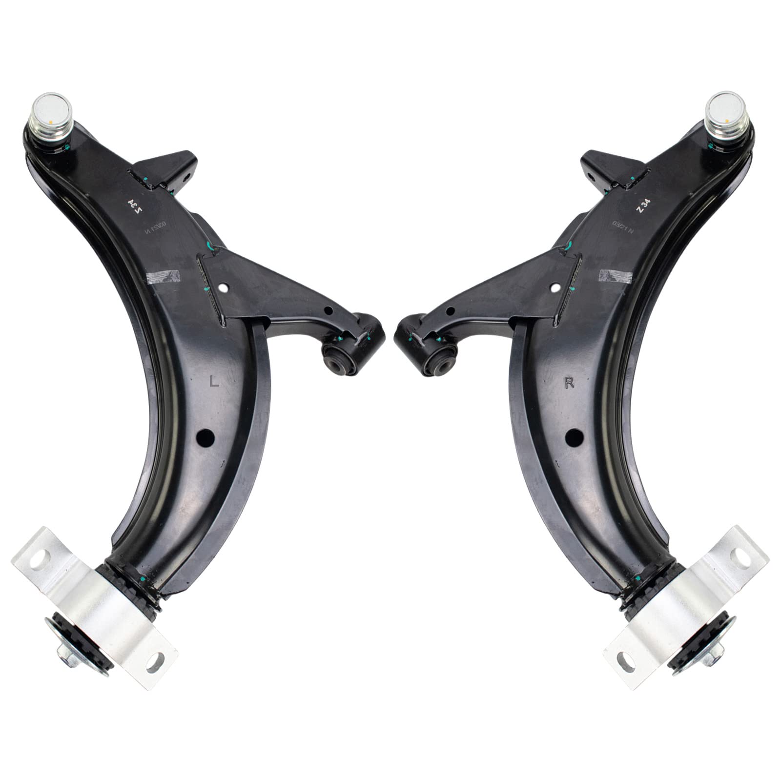 Trq Front Lower Control Arm With Ball Joint Set Compatible With 2003-2005 Subaru Forester