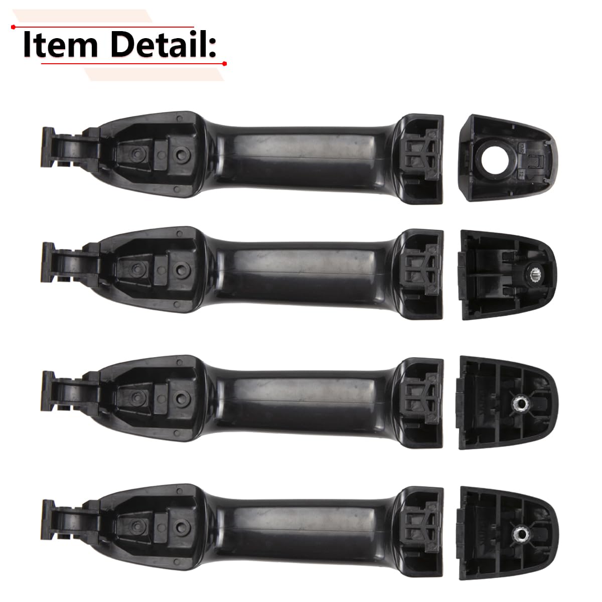 RLB-HILON 1Set Exterior Door Handle Compatible with Toyota Camry 2012 2013 2014 2015 2016 2017 Year