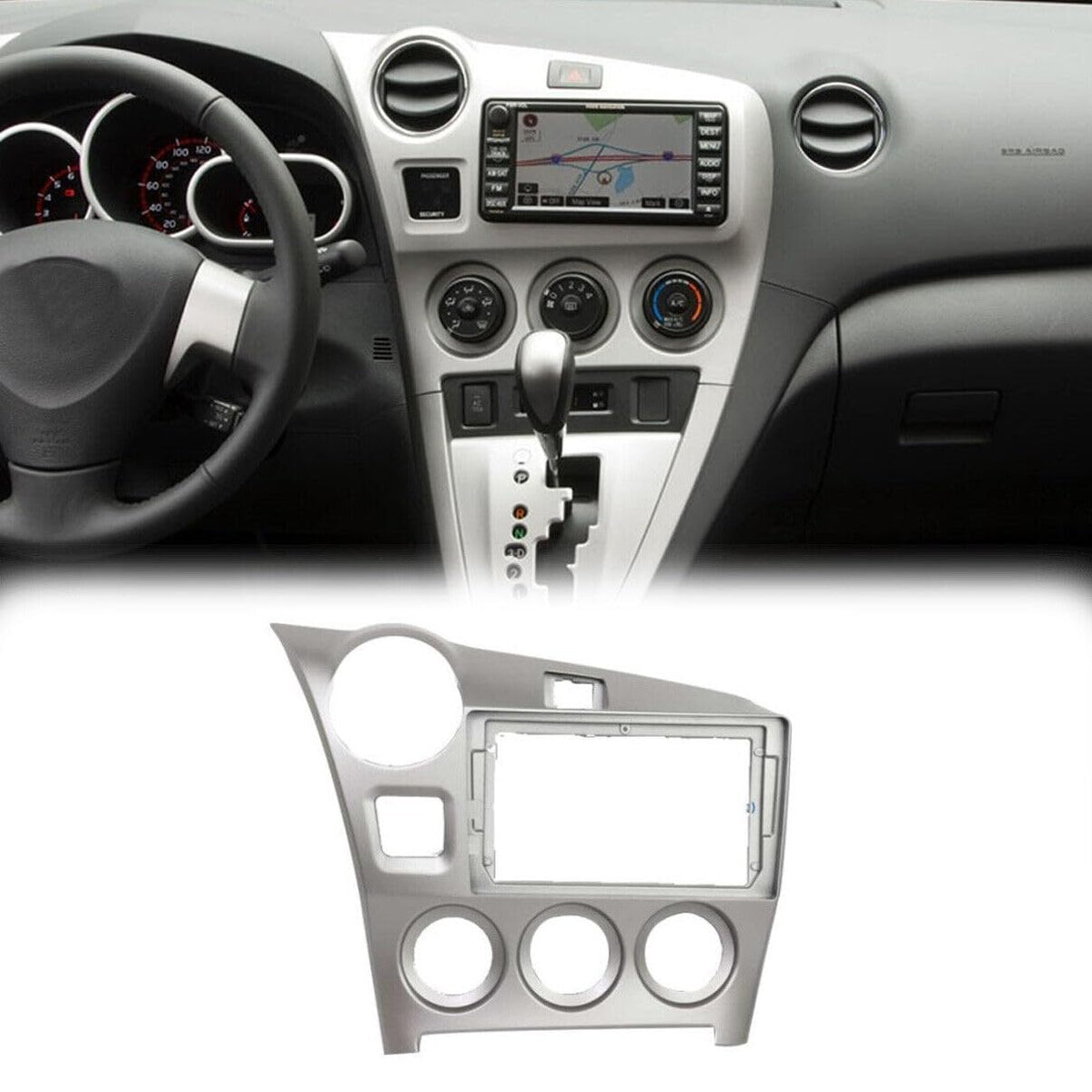 9'' Car Radio Stereo Fascia Frame Panel Cover Trim For Toyota Matrix 2003-2008 2 WBCARB0CN9GZ7WV
