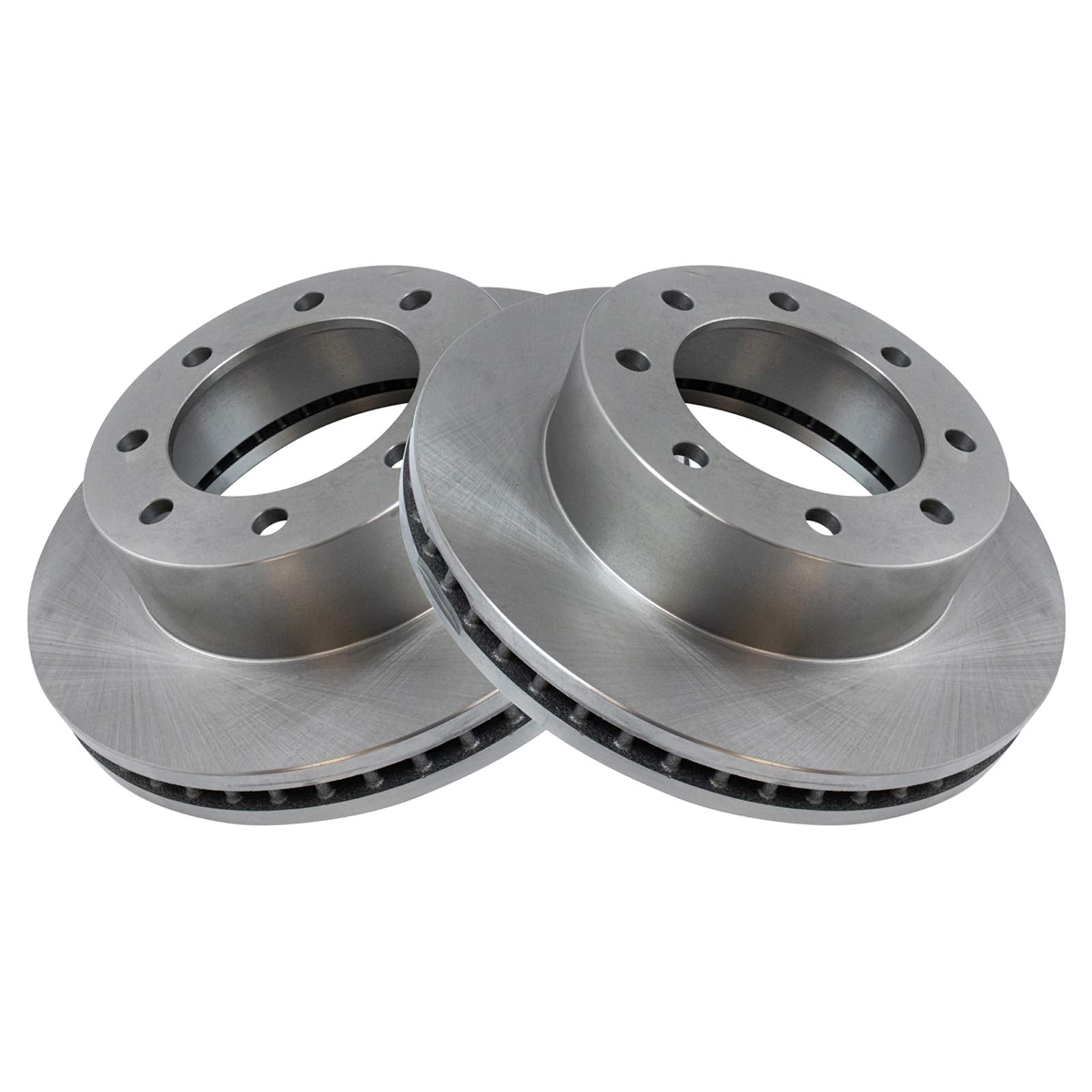 Trq Front Brake Pad & Rotor Kit Brake Pads Brake Rotor Semi-Metallic Compatible With 2013 Ford F-250 Super Duty