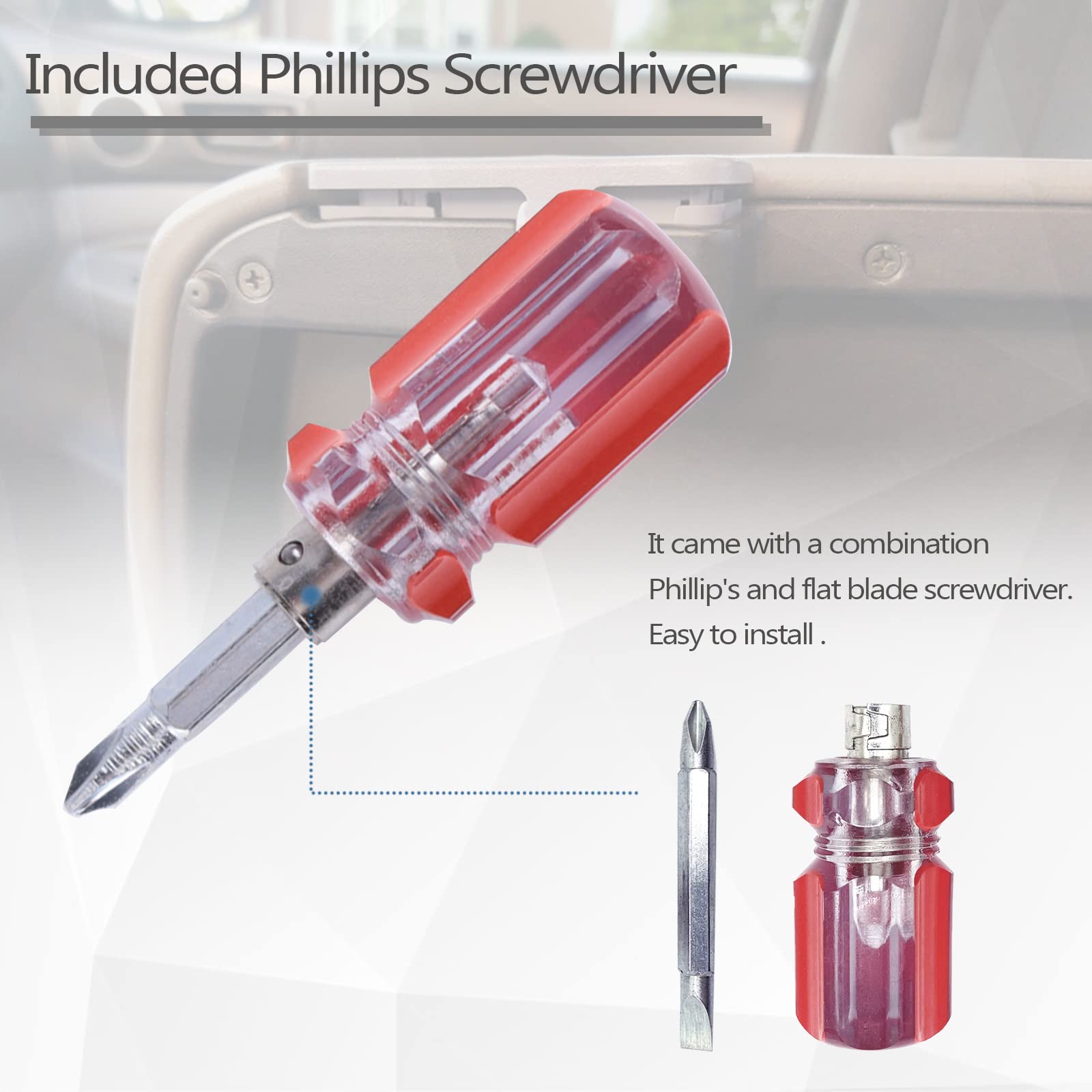 UNIGT Front Center Console Lid Latch Compatible with 2005-2012 Toyota Tacoma Interior Armrest Console Latch Replacement #58910AD