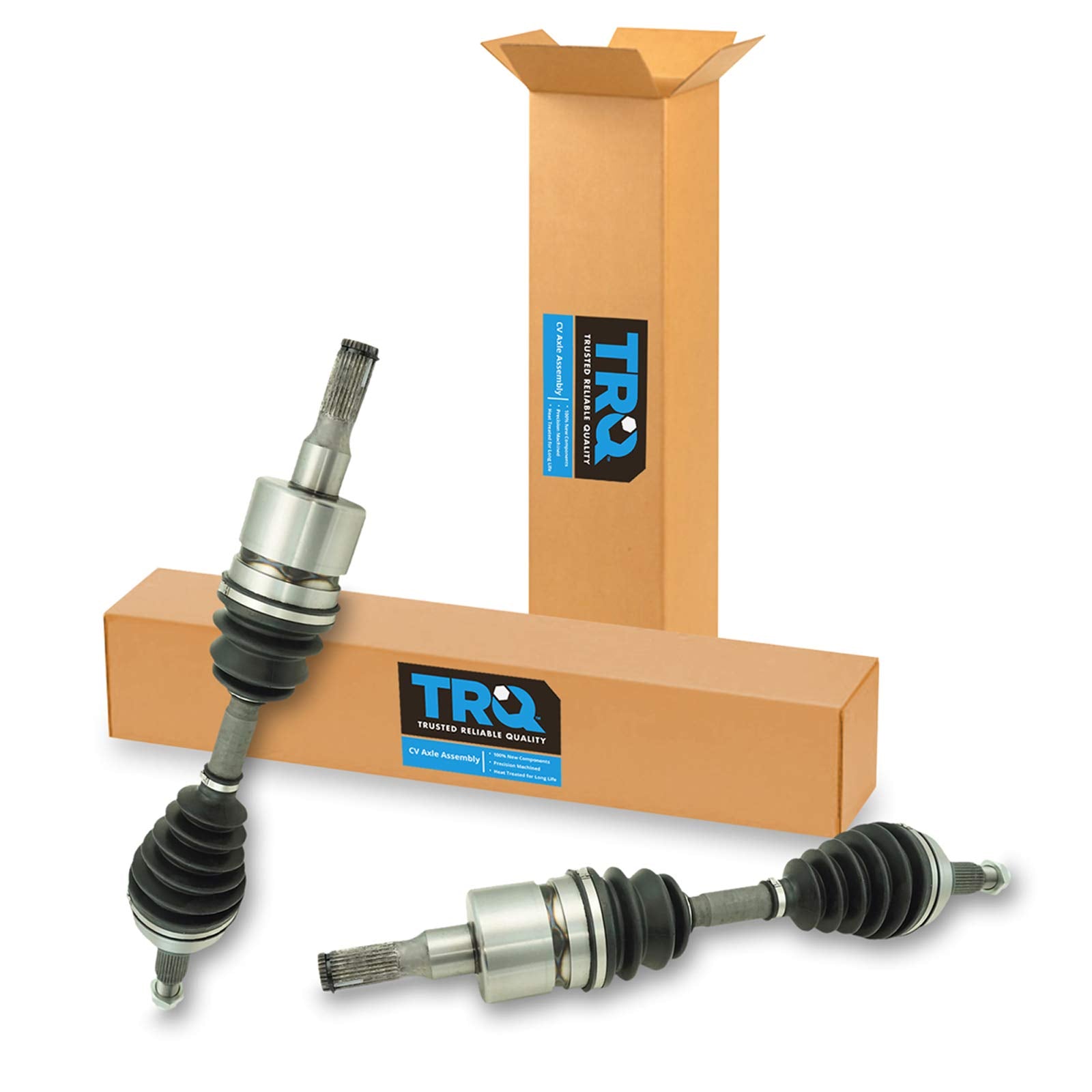 Trq Front Cv Axle Shaft Assembly Set Compatible With 2006-2010 Hummer H3 2009-2010 H3T