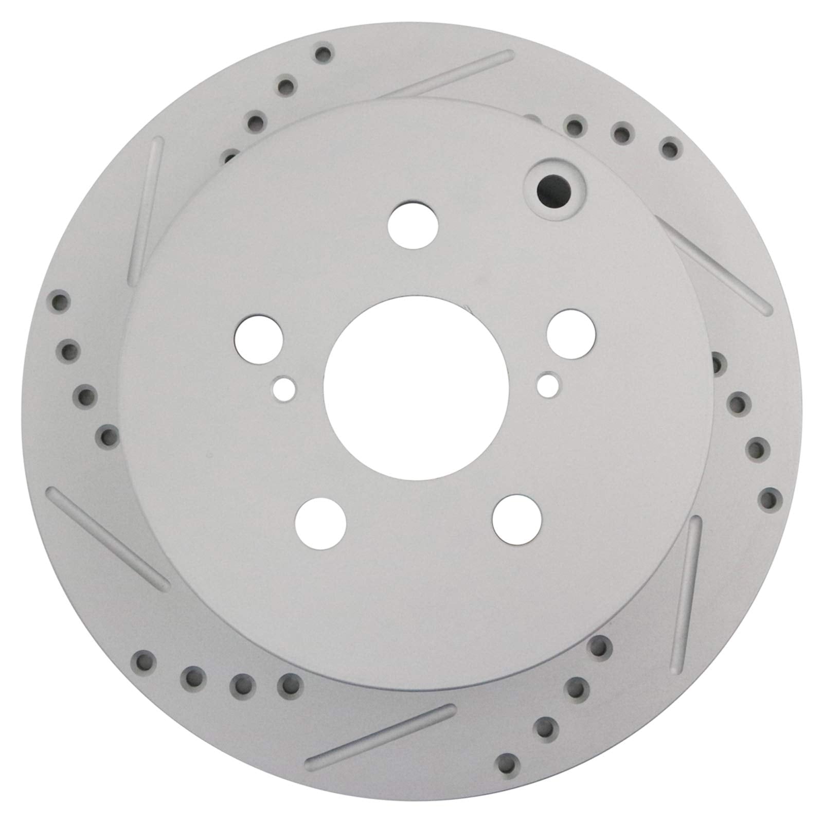 Trq Rear Brake Rotors Set Performance Premium G-Coated Slotted X Drilled Driver & Passenger Side Compatible With 2005-2010 Scion