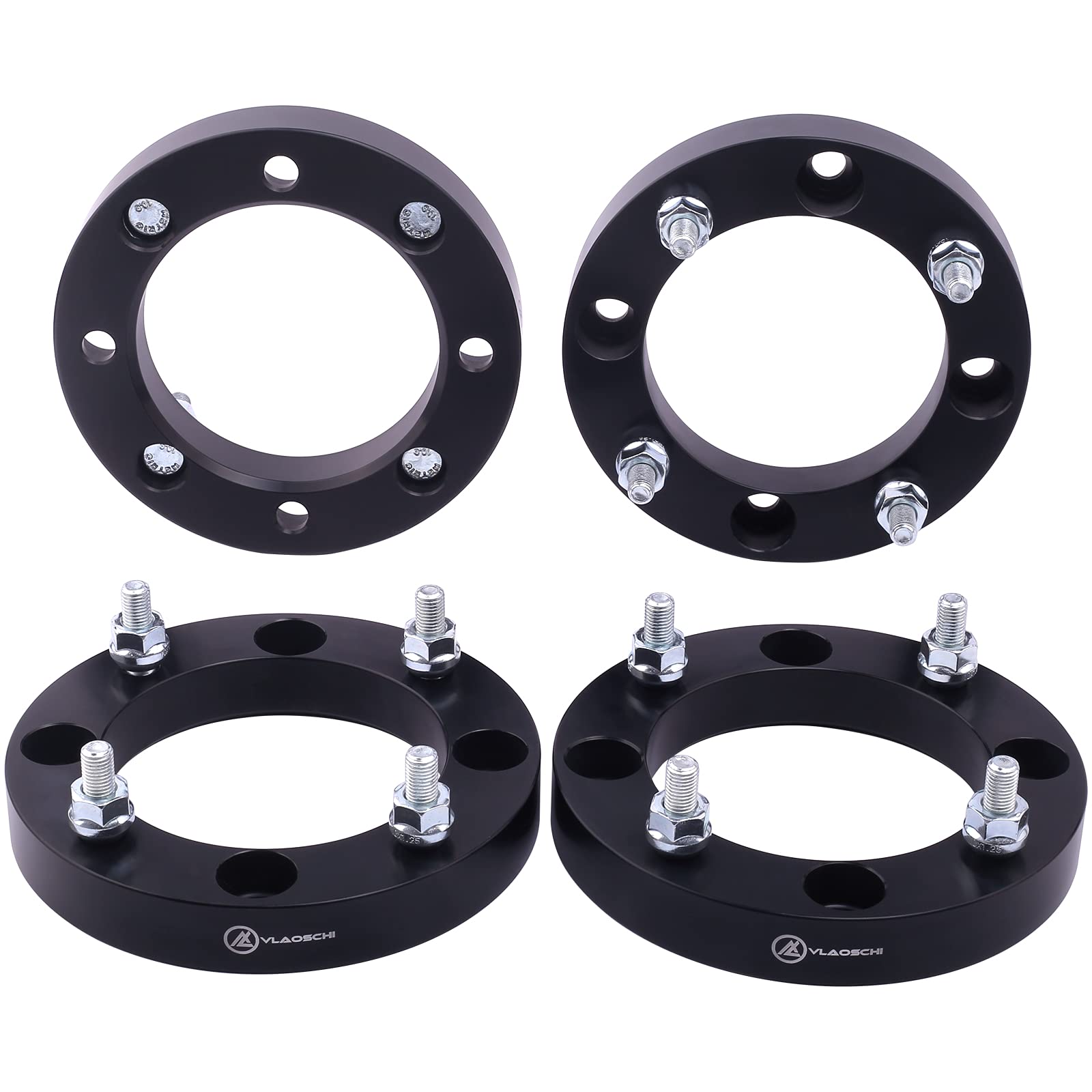 VLAOSCHI Black Forged 4x137 ATV Wheel Spacers 1 Inch with 12x1.5 Studs Compatible with Honda Can-Am 4 Lug for 2019-2022 Talon 10