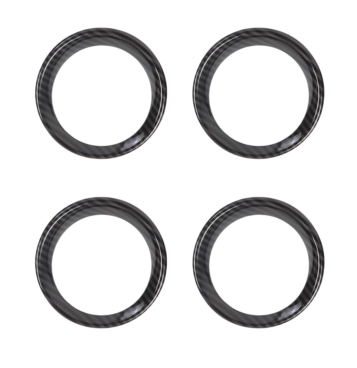 Voodonala For Ford F150 Air Conditioner Vent Outlet Frame Cover Trim For F150 2009-2014 (Carbon Fiber)