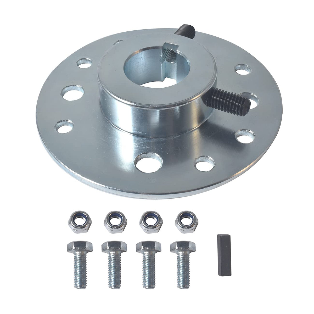 Go Kart Axle Hub 1'Bore 1/4'Keyway Sprocket Hub Steel For Predator 212Cc