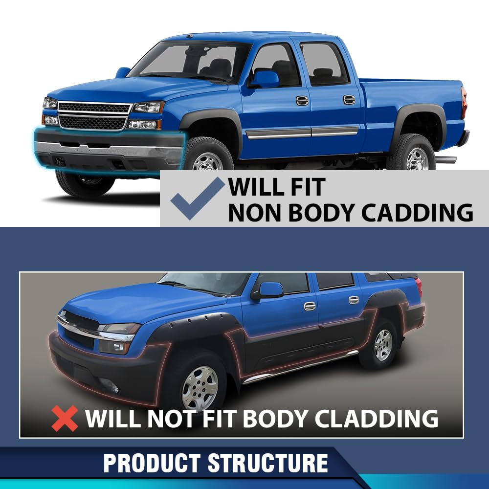 Pit66 Headlights Assembly, Compatible With 2003-2006 Chevy Silverado 1500 2500 3500 Hd Models/03-06 Avalanche 1500 2500(Fit No C