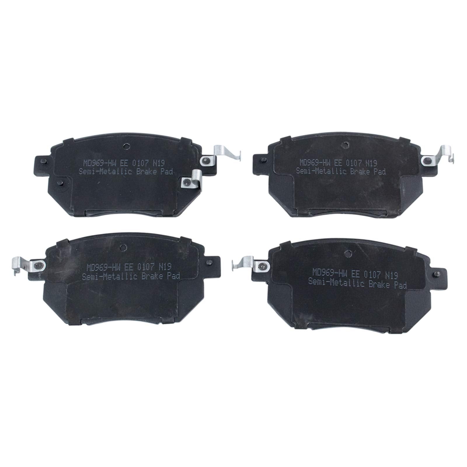 Trq Front Brake Pad & Rotor Kit Brake Pads Brake Rotor Semi-Metallic Compatible With 2005 Infiniti Fx35 Fx45