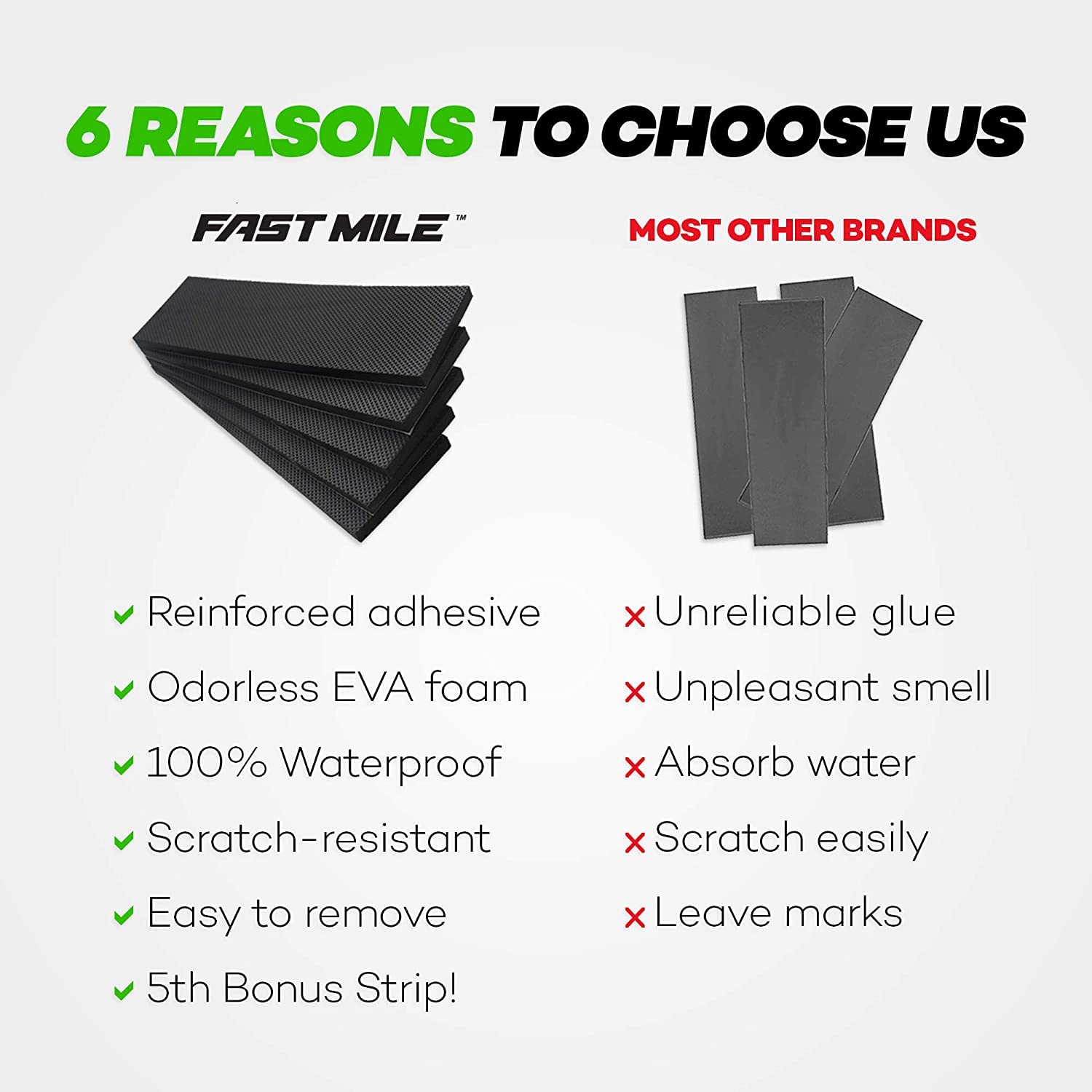 5X Garage Wall Protectors, Car Door & Bumper Guards - Self Adhesive Foam Wall Padding | 15.7 X 4.7, 7/9 Thick