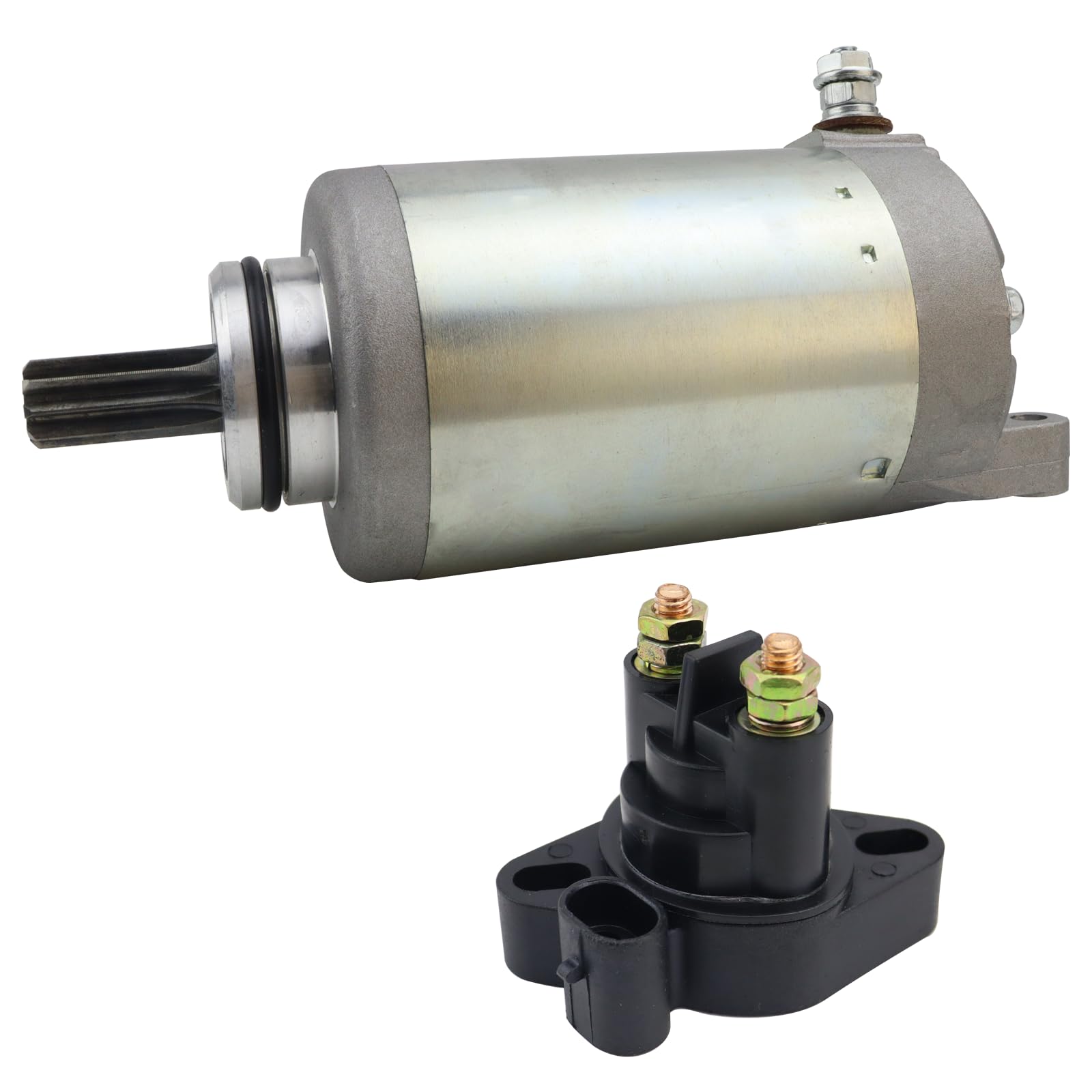 STABSOLI Starter Motor & Solenoid Relay for Arctic Cat ATV 550 650 700 1000, UTV Prowler 550 650 700 1000 TRV LTD XT XTX Mud Pro