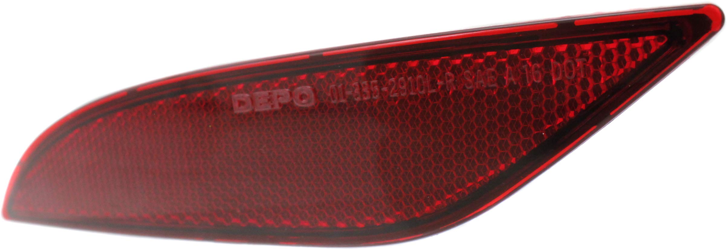 Evan Fischer Bumper Reflector Compatible With 2016-2023 Chevrolet Malibu, Rear Driver Side Gm1184113