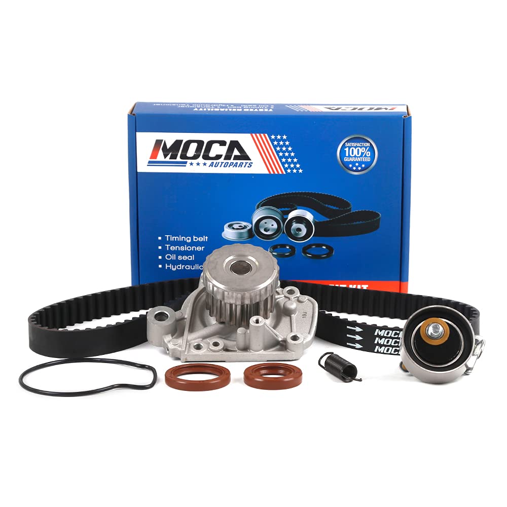 MOCA Timing Belt w/Water Pump Kit Fit 2001-2005 for Honda Civic 1.7L L4 D17A1 D17A2 D17A6 D17A7#TCK312