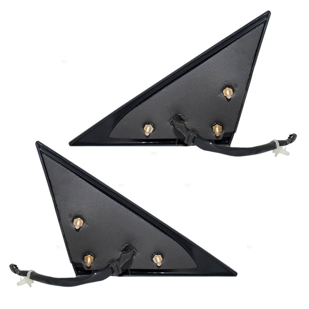 Driver And Passenger Power Side View Mirrors Textured Replacement For 1996-1998 Mustang F6Zz 17682 Ba F6Zz 17682 Aa