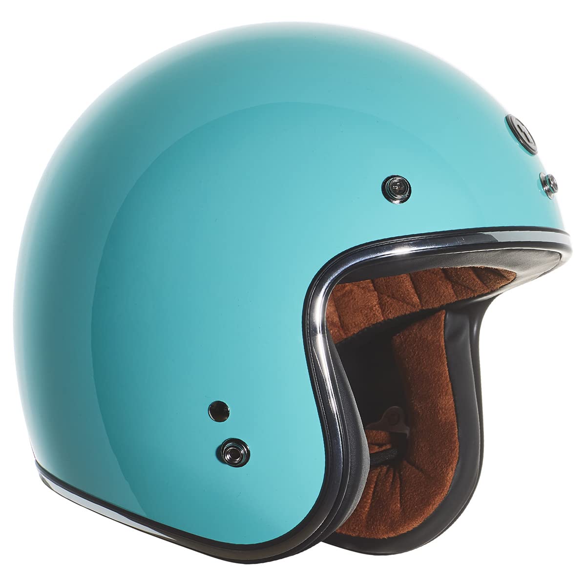 Torc T50/Del Mar Open Face 3/4 Motorcycle Helmet With Color/Graphic Dot Approved (Robin Egg Blue, X-Large)