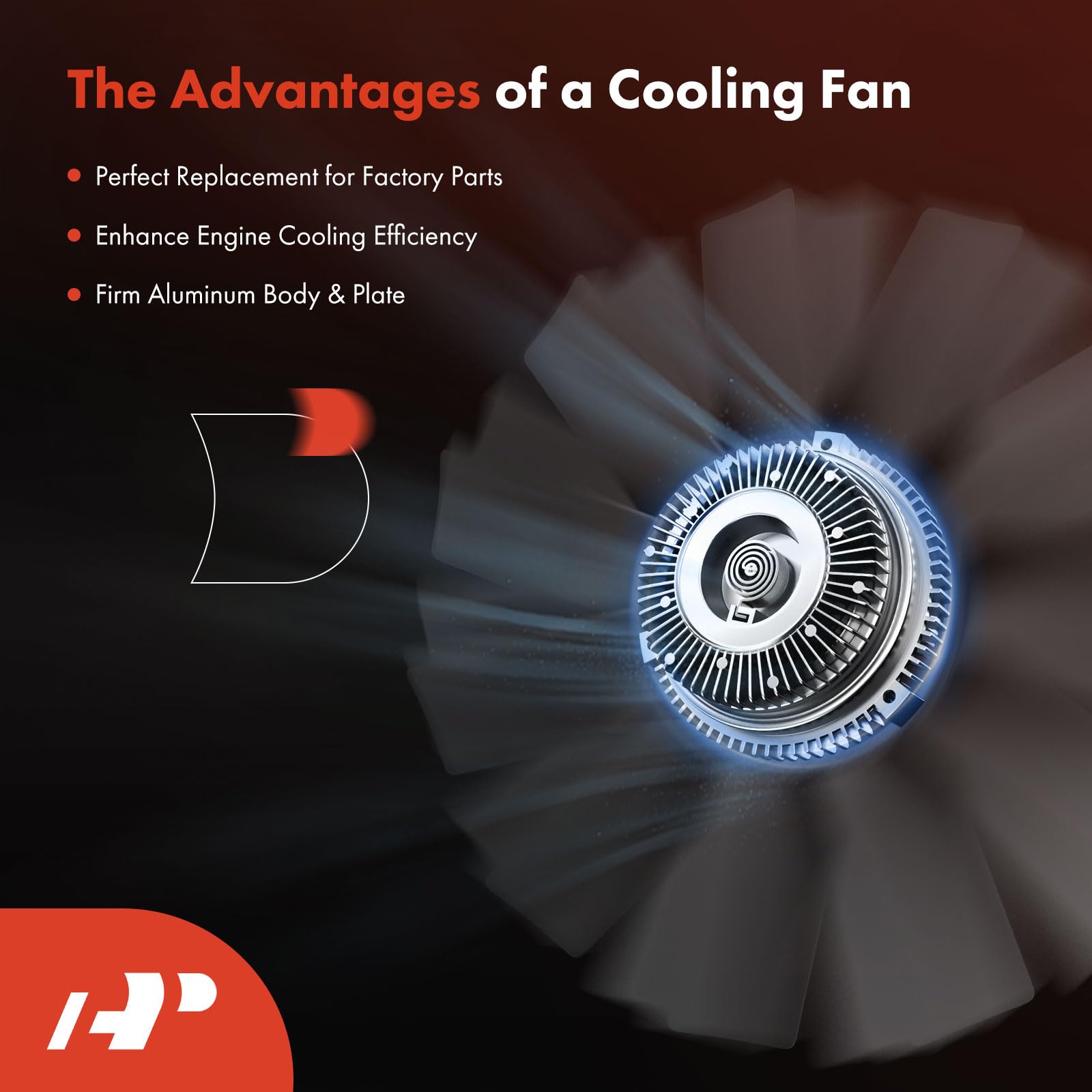 A-Premium Electronic Radiator Cooling Fan Clutch Compatible with Chevy, GMC, Buick, Saab & Oldsmobile - Trailblazer 02-09, SSR, Envoy, Rainier, Bravada, 9-7x - 4.2L 5.3L 6.0L - Replace# 25790869