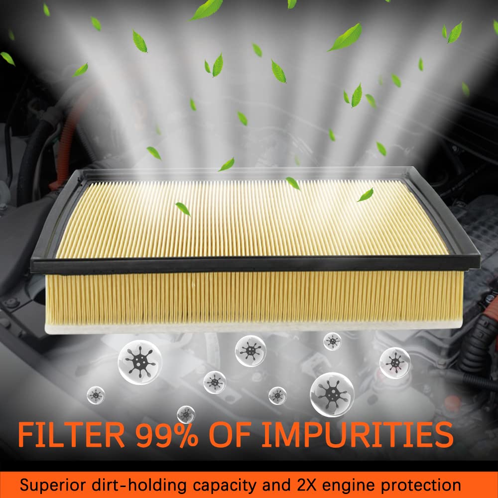 Engine Air Filter Compatible With 4Runner V6 (2010-2021), Gx460 V8 (2010-2021), Fj Cruiser V6 (2011-2014),Replace# Ca10835